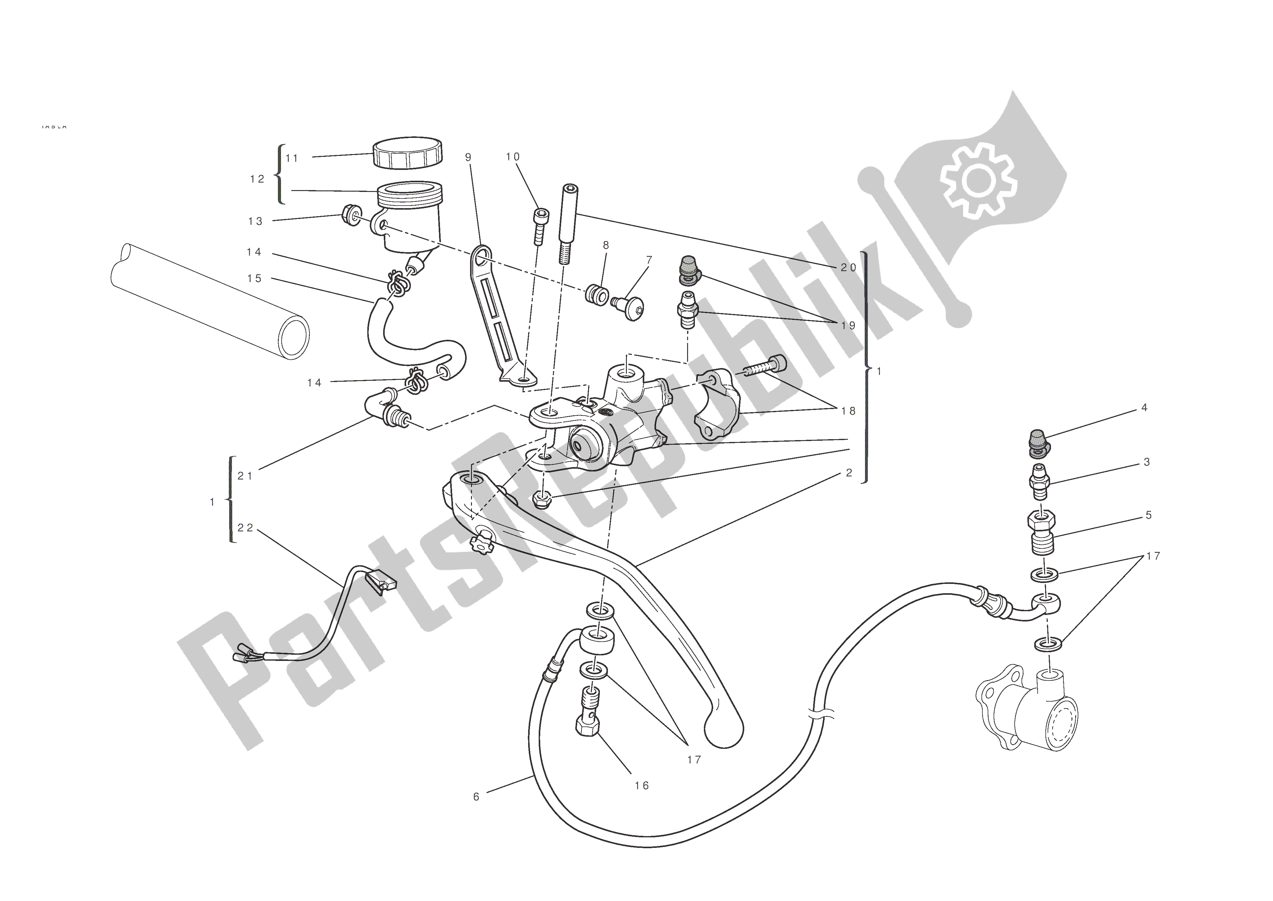 Todas las partes para Control De Embrague de Ducati 848 EVO 2011