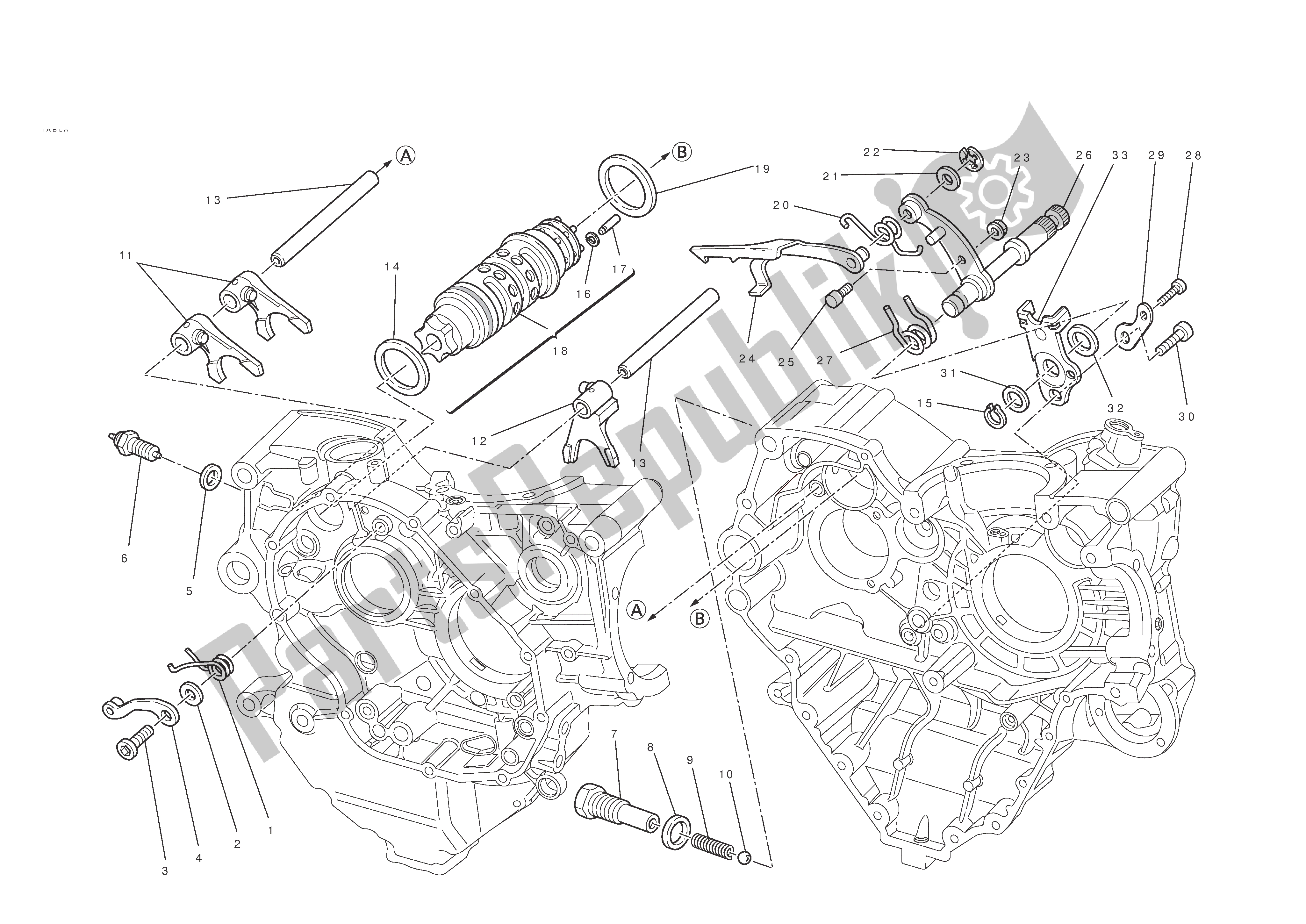 Todas las partes para Control De Cambio De Marchas de Ducati 848 EVO 2011