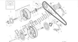 DRAWING 026 - RUOTA ANTERIORE E POSTERIORE [MOD:899 ABS,899 AWS]GROUP FRAME