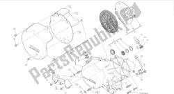 rysunek 05a - osłona skrzyni korbowej po stronie sprzęgła (jap) [mod: 899 abs, 899aws; xst: jap, twn] grupa silnik