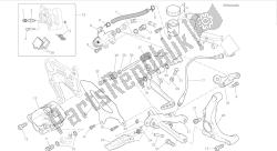 disegno 025 - freno posteriore [mod: 899 abs, 899 aws] cornice del gruppo