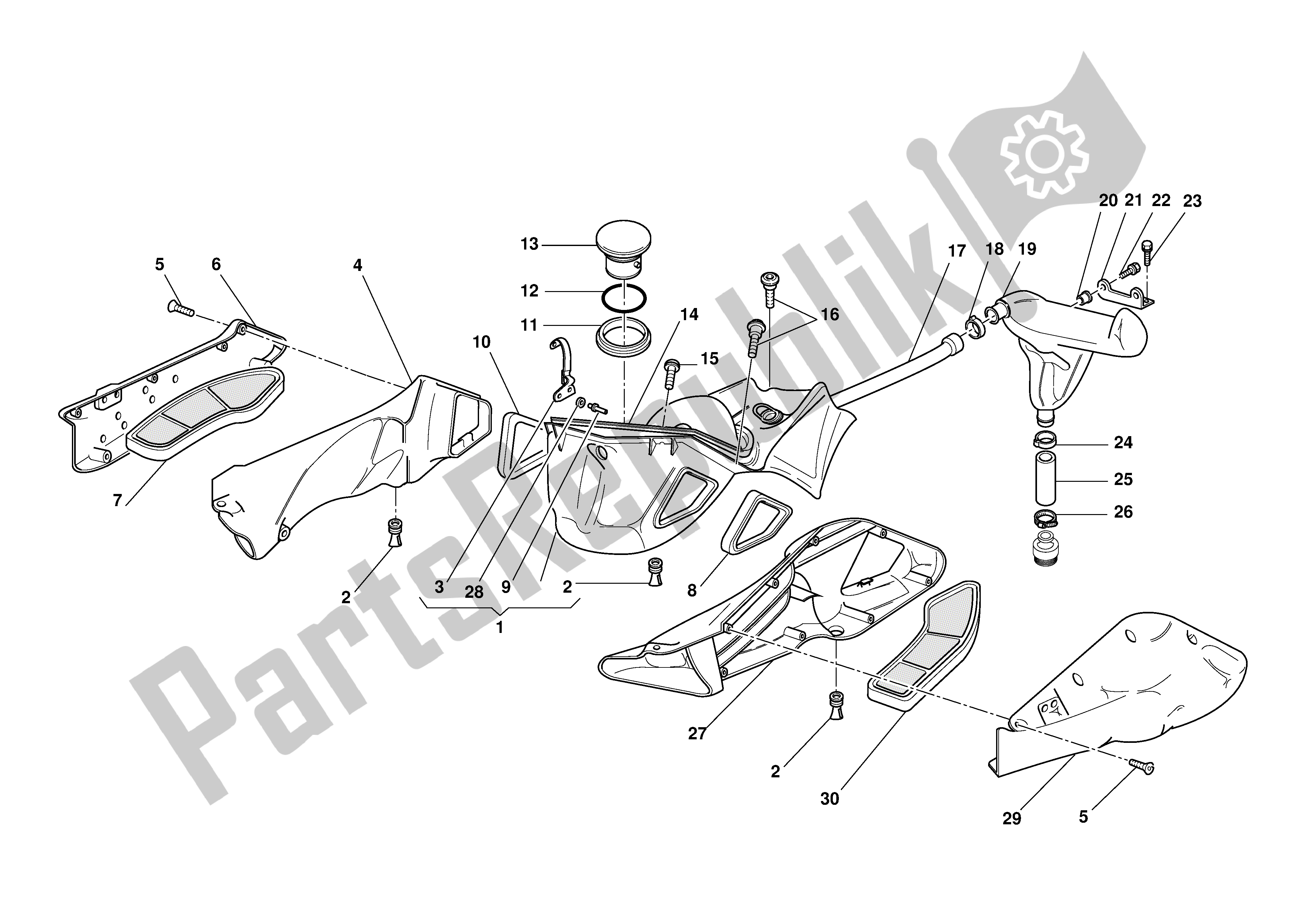 Todas las partes para Ventilación De Aceite De Inducción De Aire de Ducati 996S Biposto 2001