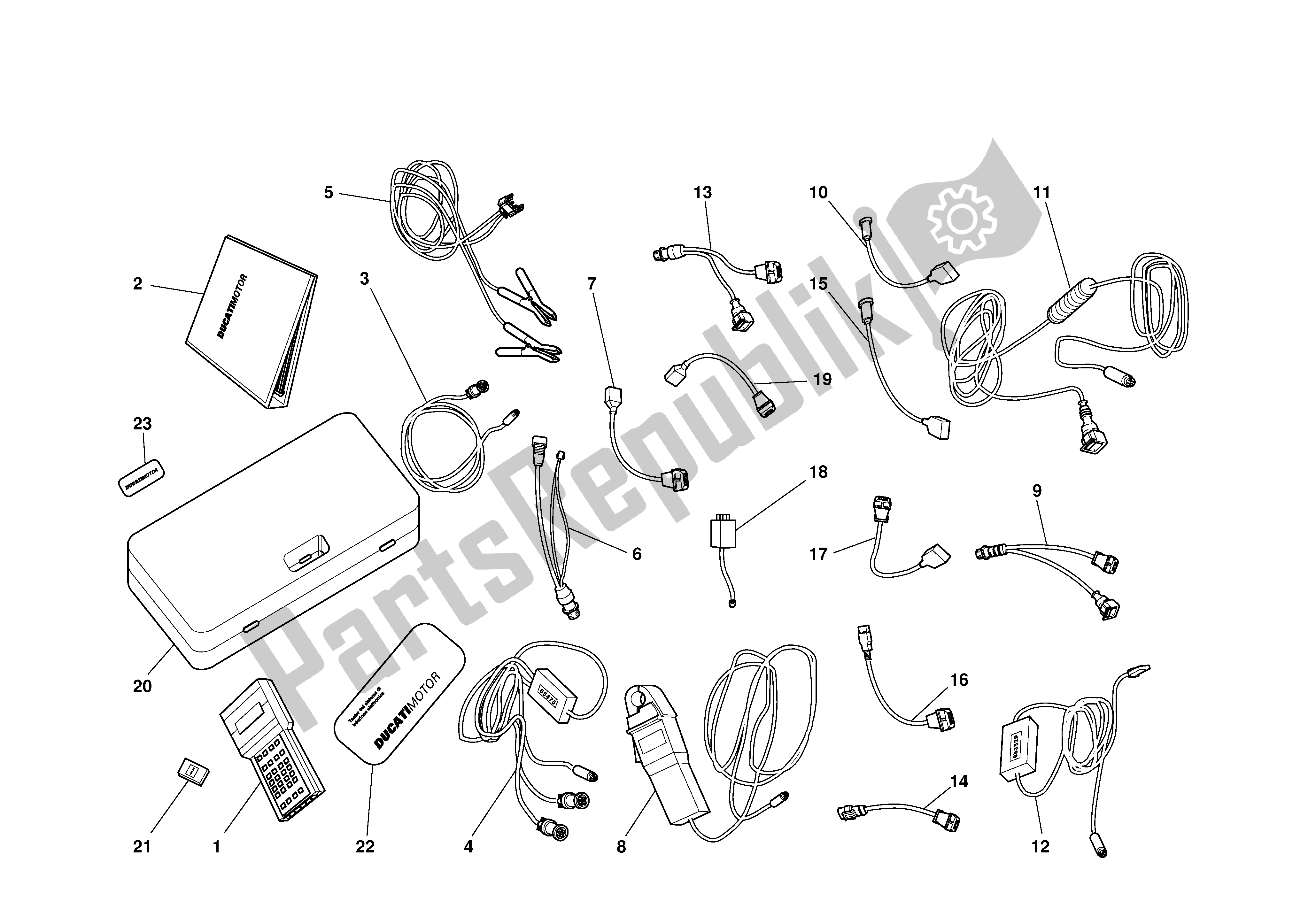 Tutte le parti per il Diagnosi Testermatesi del Ducati 996S Biposto 2001