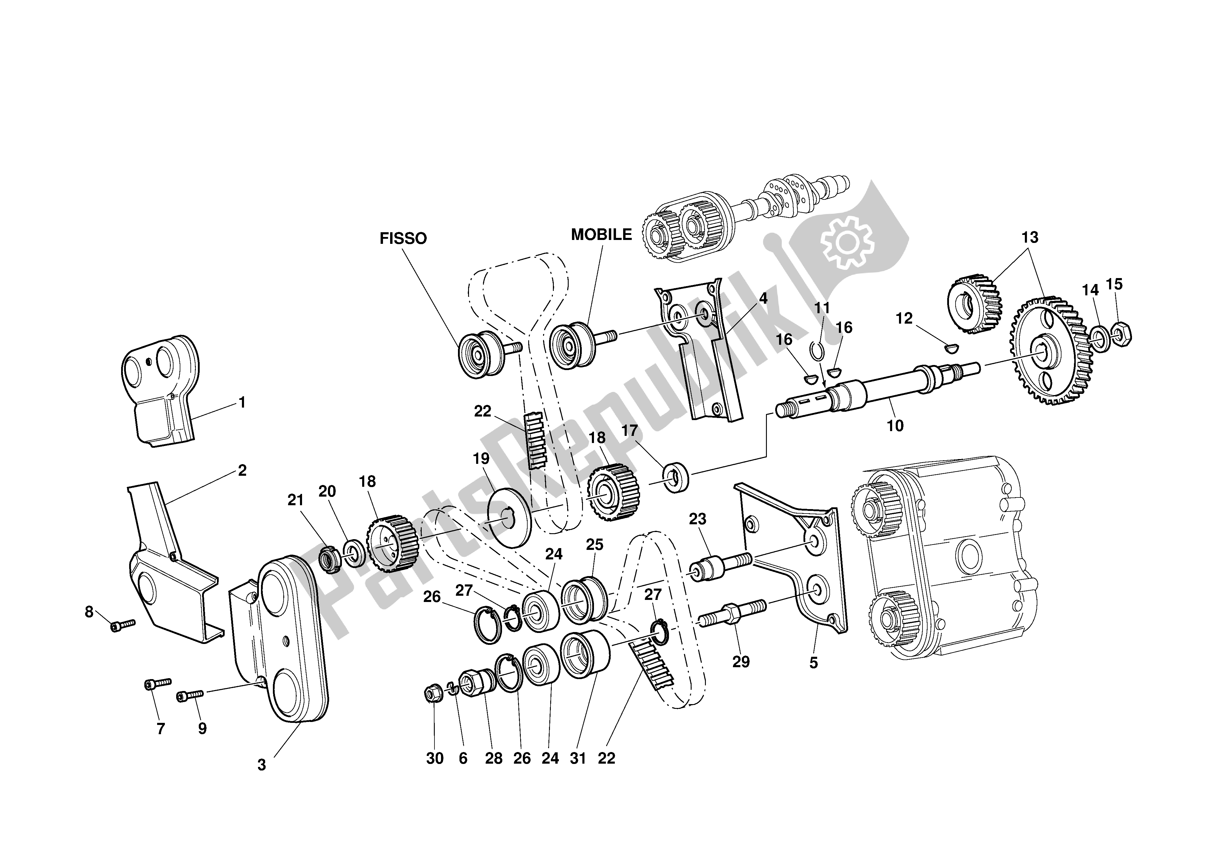 Tutte le parti per il Sincronizzazione del Ducati 996S Biposto 2001