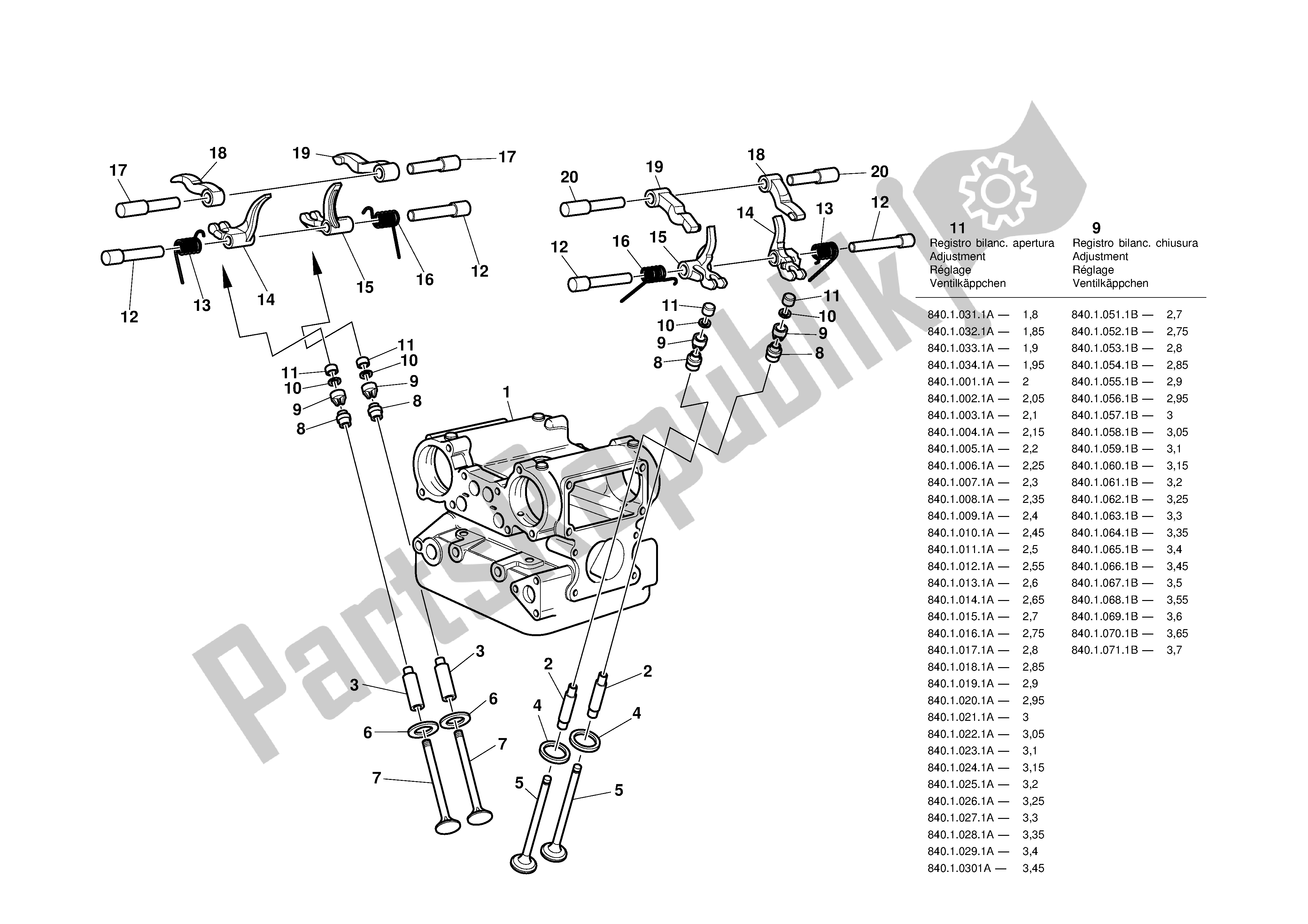 Alle onderdelen voor de Hoofd: Timing van de Ducati 996S Biposto 2001