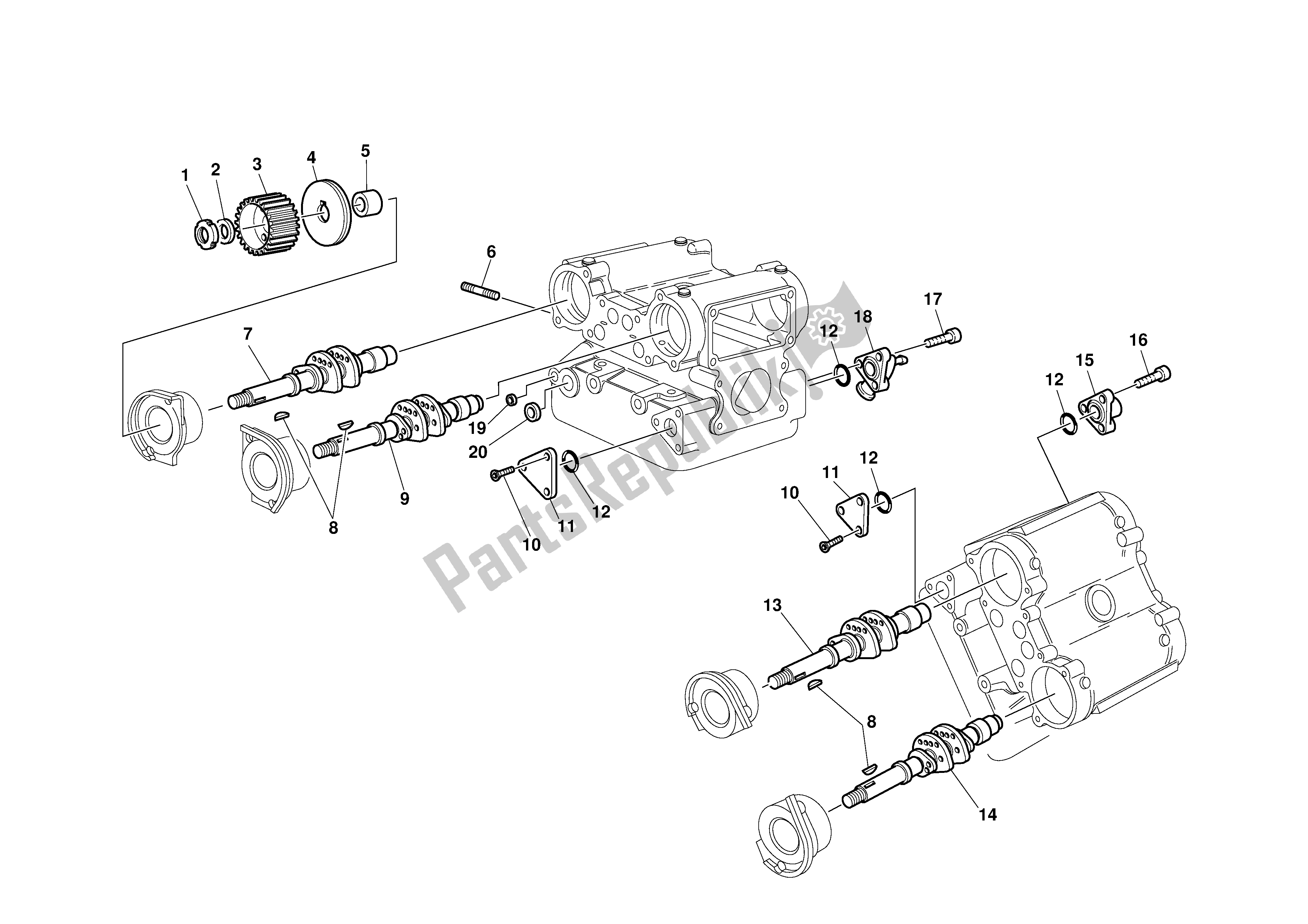 Tutte le parti per il Testa del Ducati 996S Biposto 2001