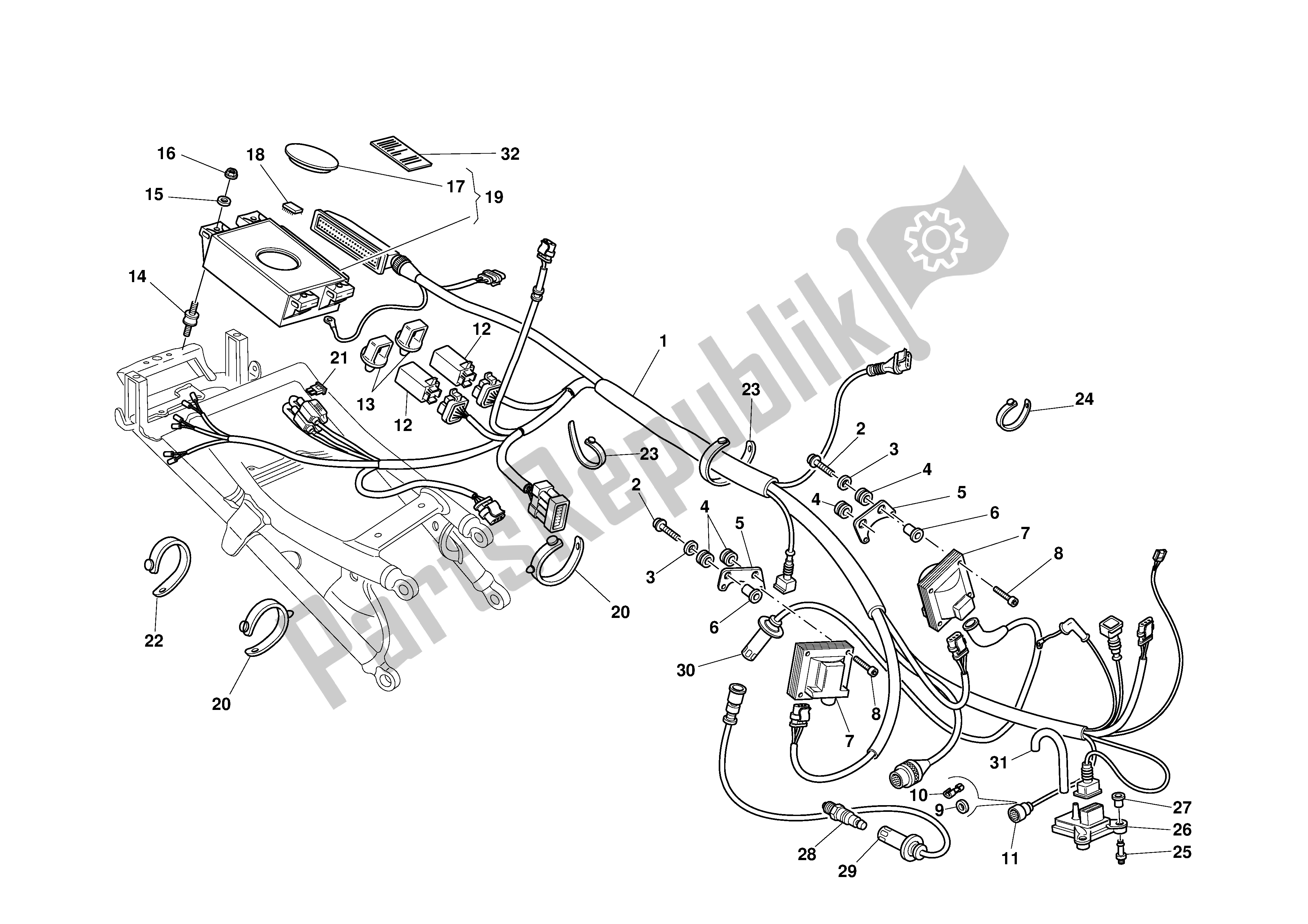 Alle onderdelen voor de Injectiesysteem van de Ducati 996S Biposto 2001