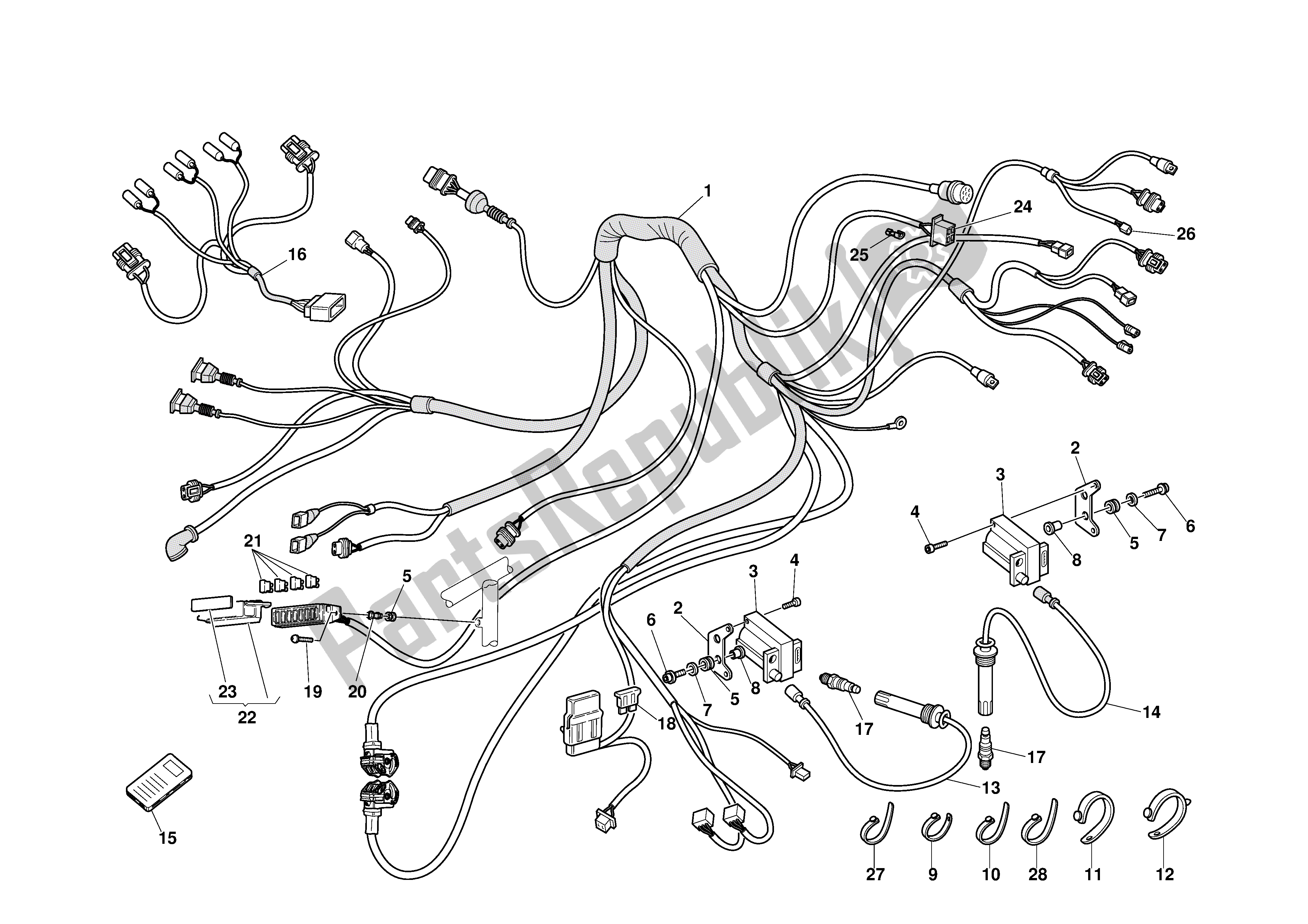 Todas las partes para Sistema De Inyección de Ducati 998S Bostrom 2002