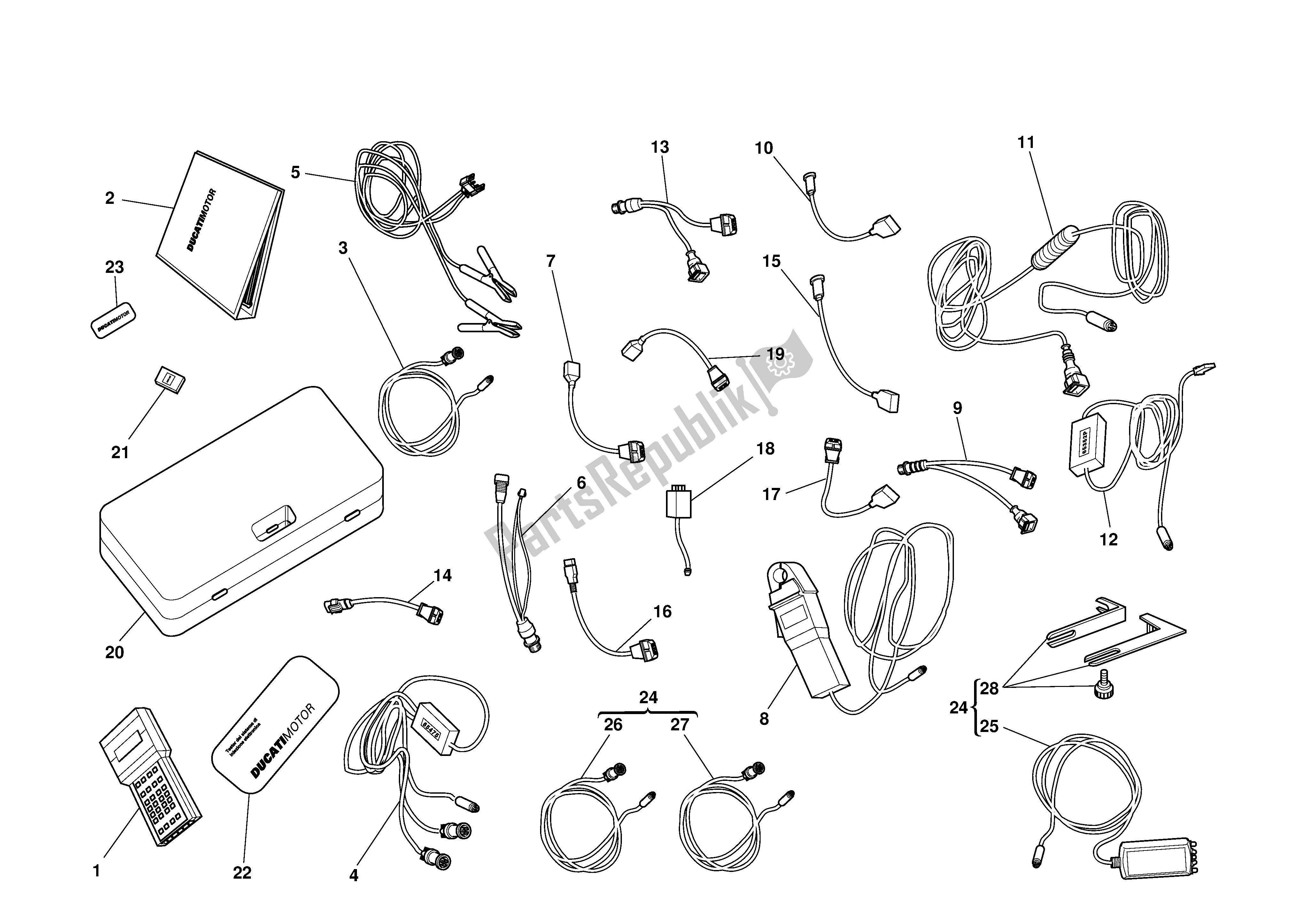 Tutte le parti per il Diagnosi Testermatesi del Ducati 999 2003