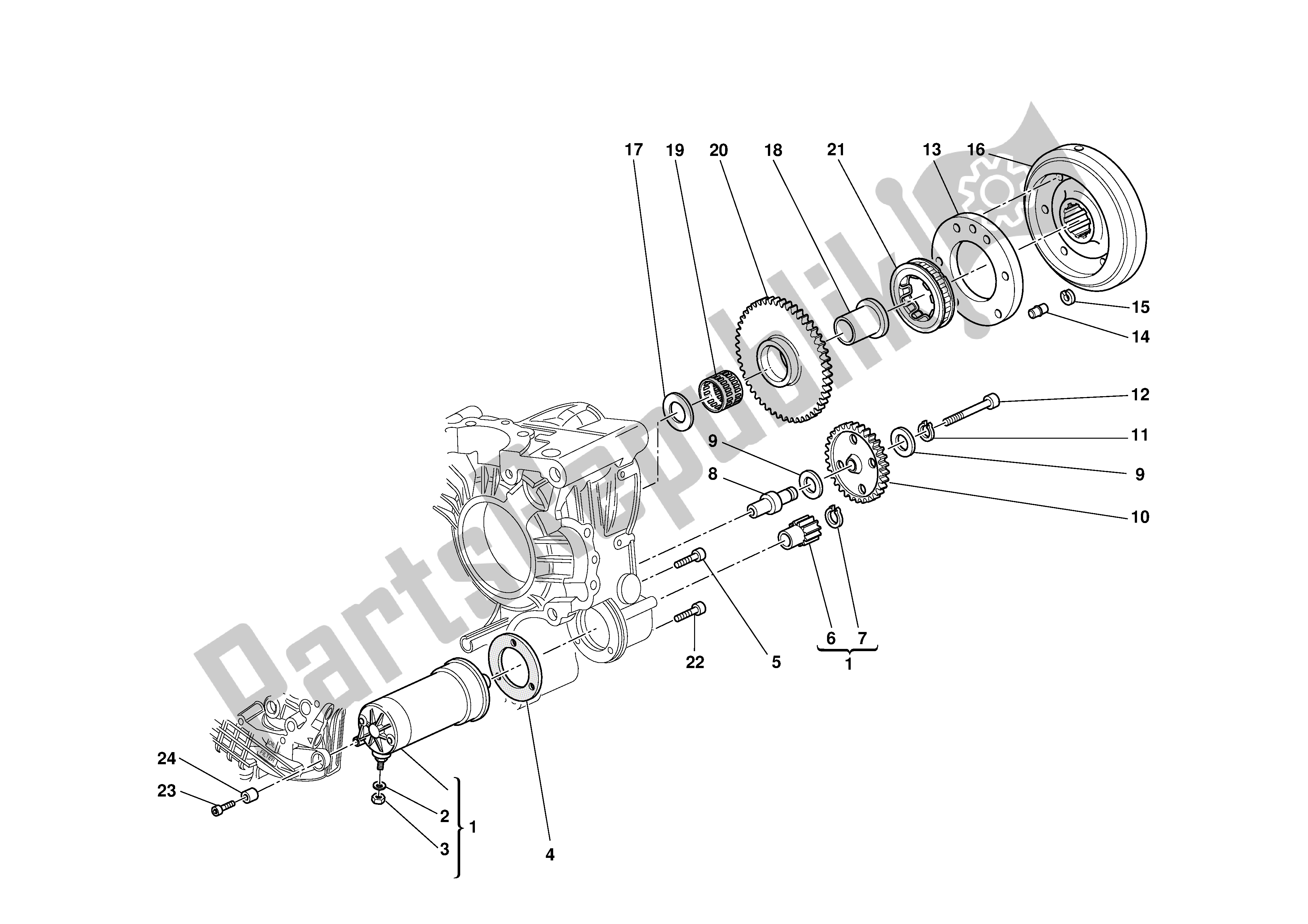 Todas las partes para Arranque Eléctrico Y Encendido de Ducati 999 2003