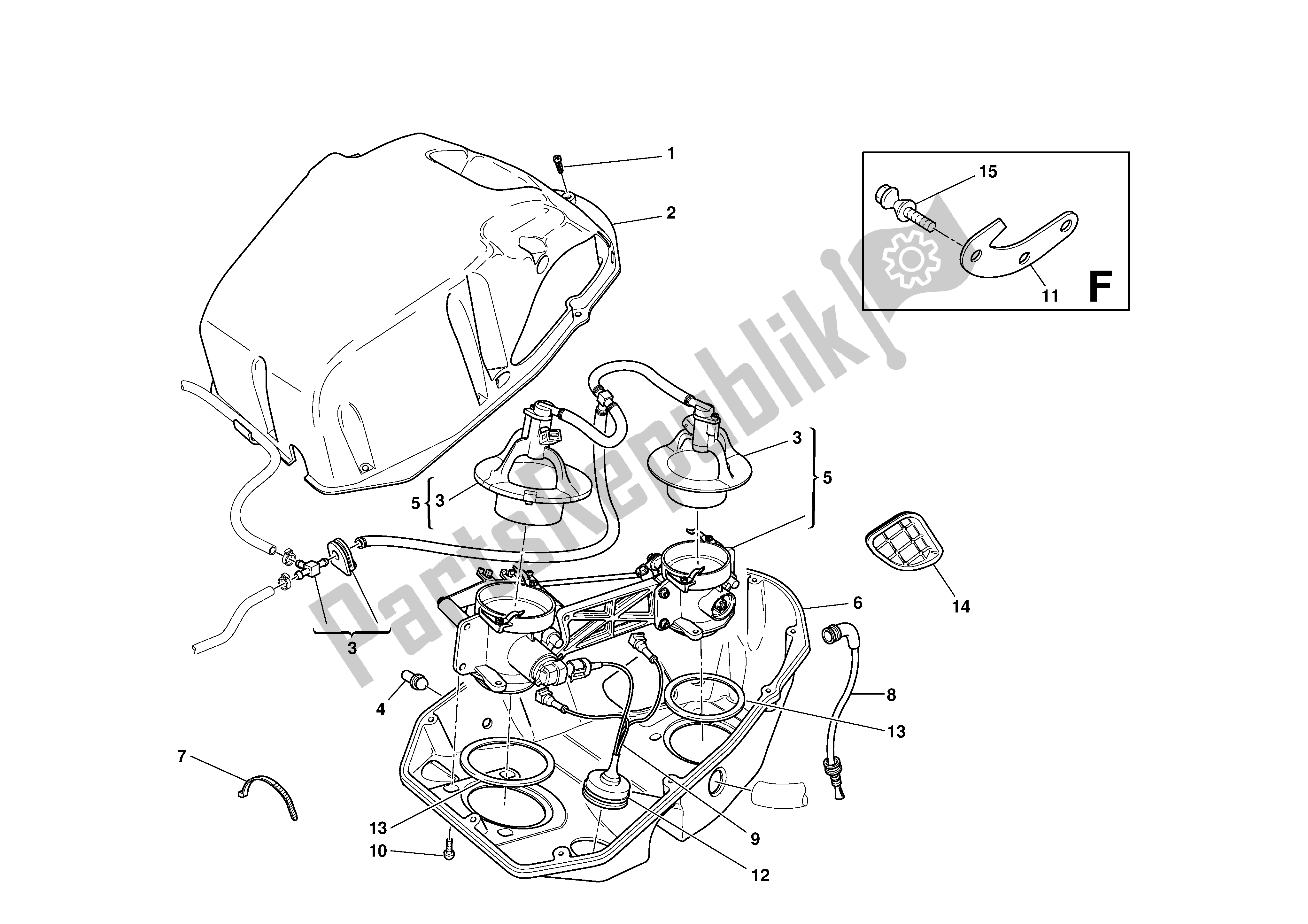 Tutte le parti per il Corpo Farfallato del Ducati 999 2003