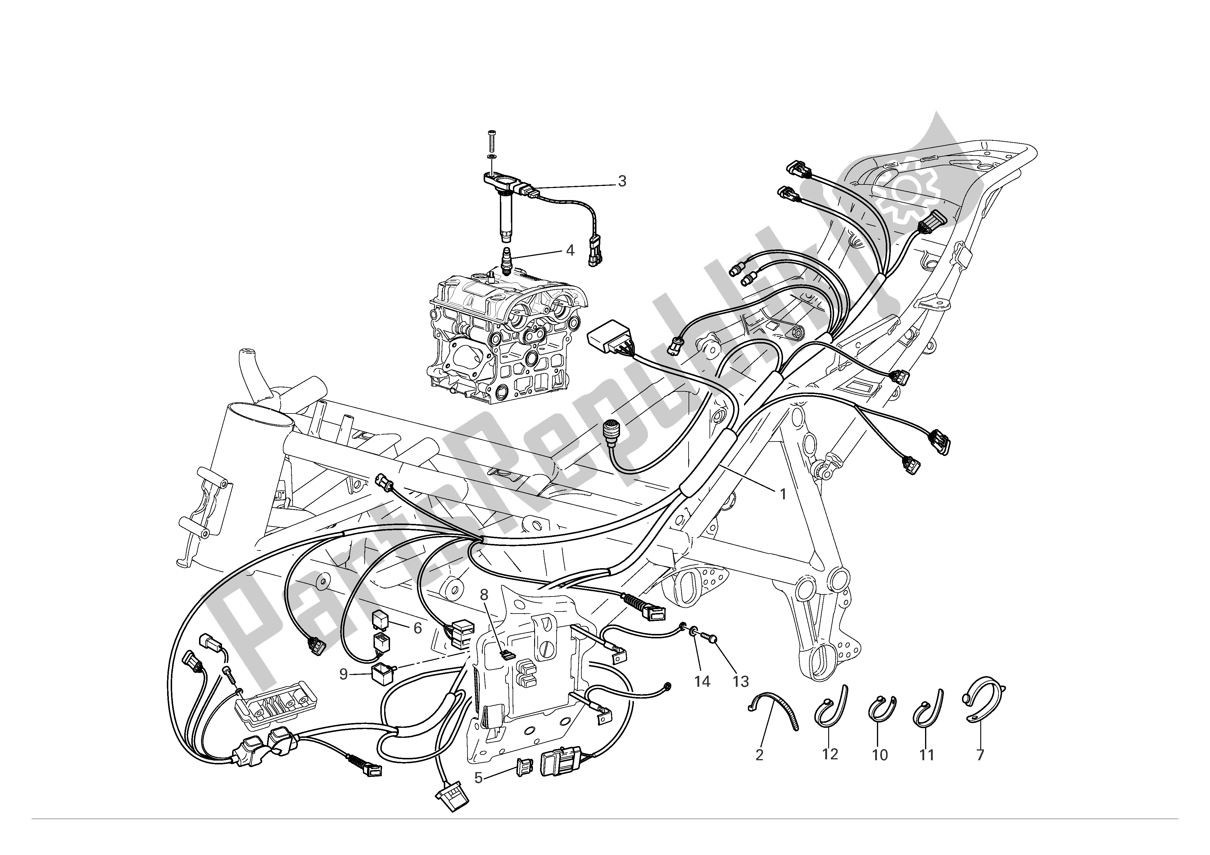 Tutte le parti per il Sistema Di Iniezione Del Carburante del Ducati 999 R Xerox 2006