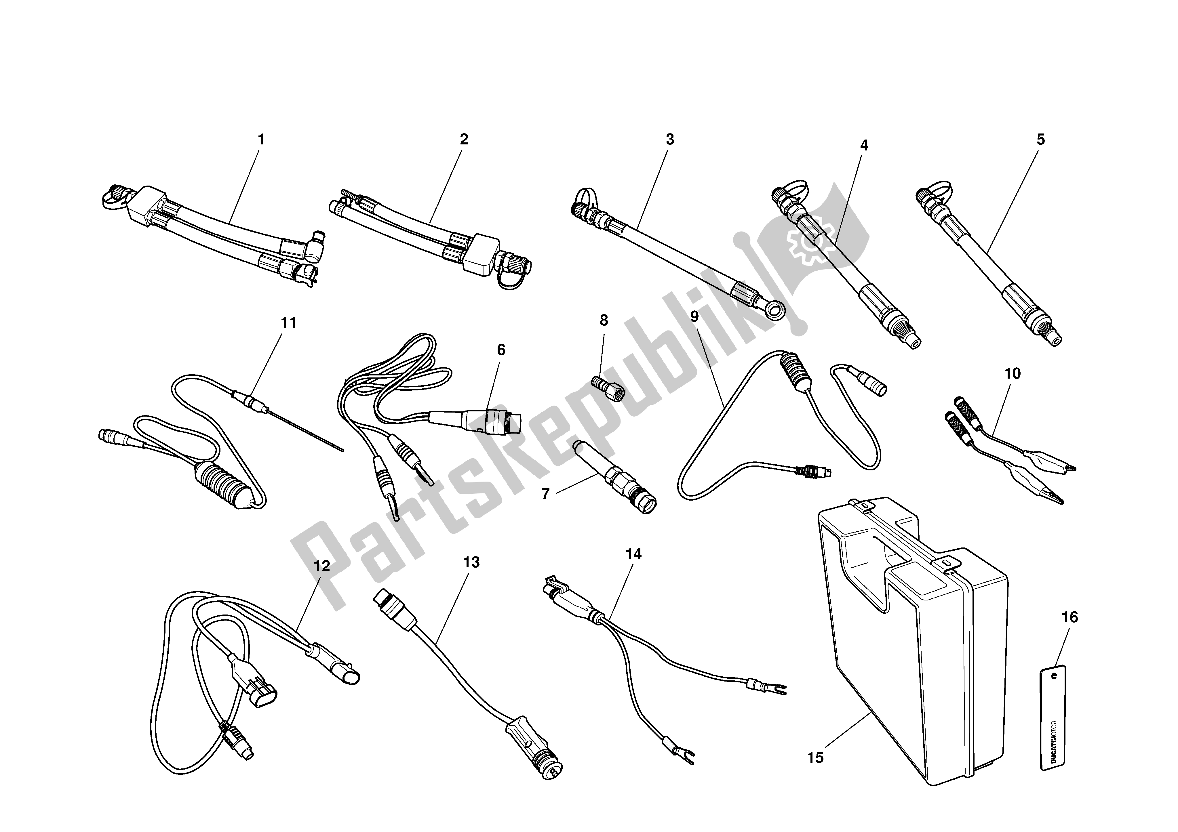 Tutte le parti per il Strumenti Speciali Per Officina del Ducati 999S 2003