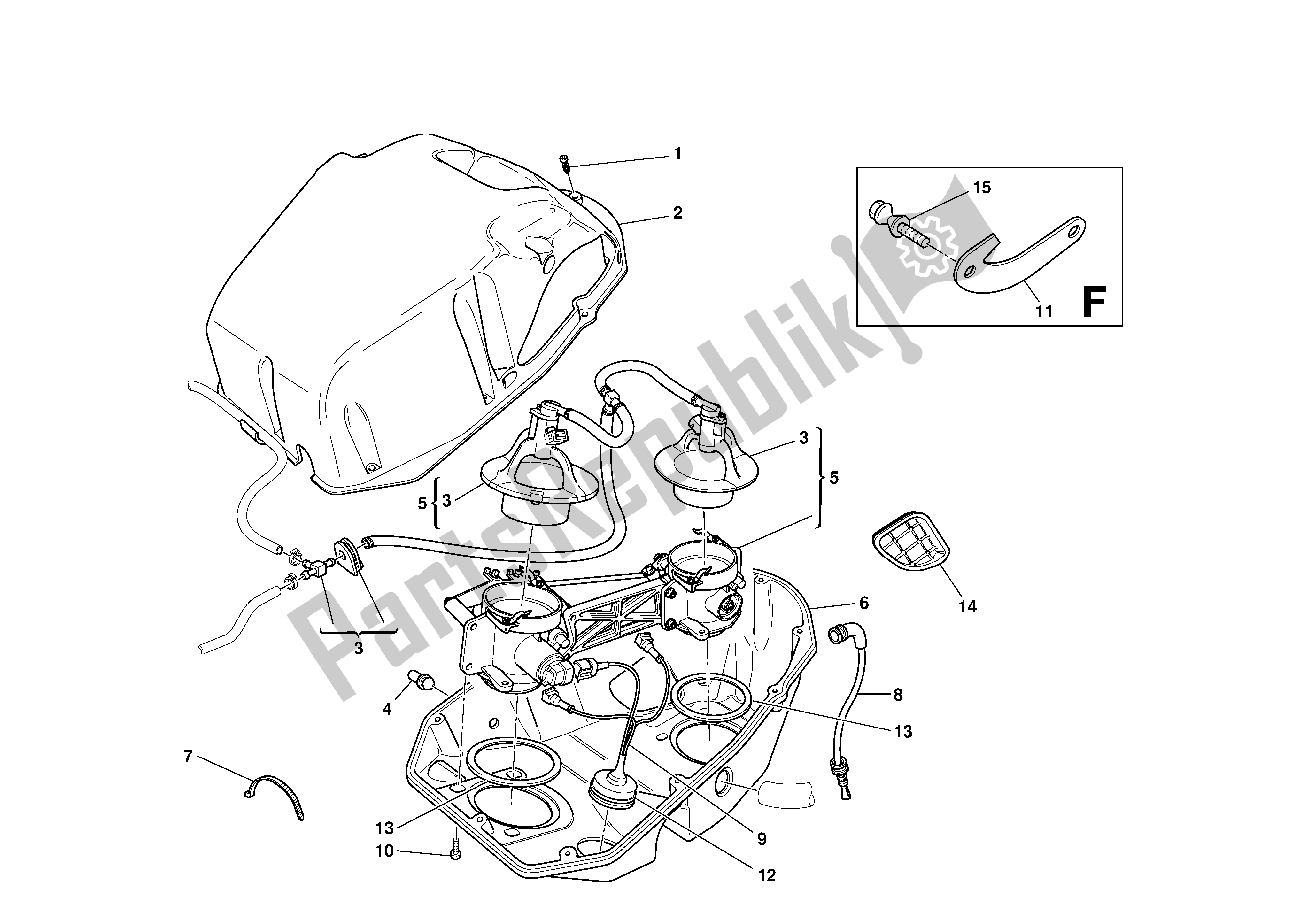 Tutte le parti per il Corpo Farfallato del Ducati 999S 2003