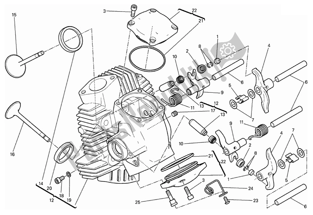 Toutes les pièces pour le Tête Horizontale du Ducati Scrambler 800 2017