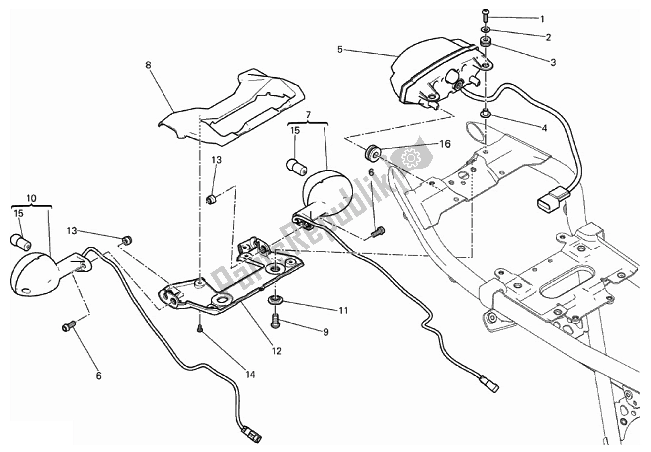 Todas las partes para Luz De La Cola de Ducati Scrambler 800 2017