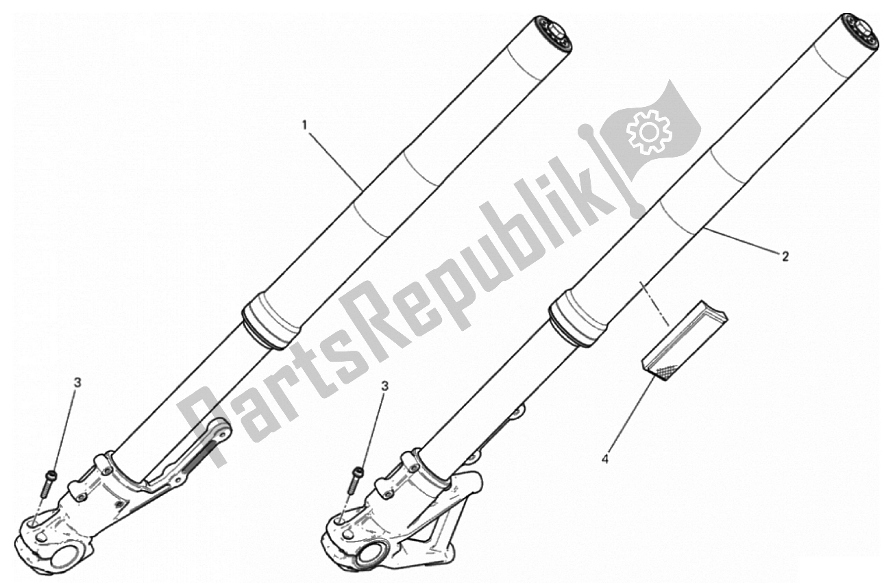 Todas las partes para Tenedor Frontal de Ducati Scrambler 800 2017