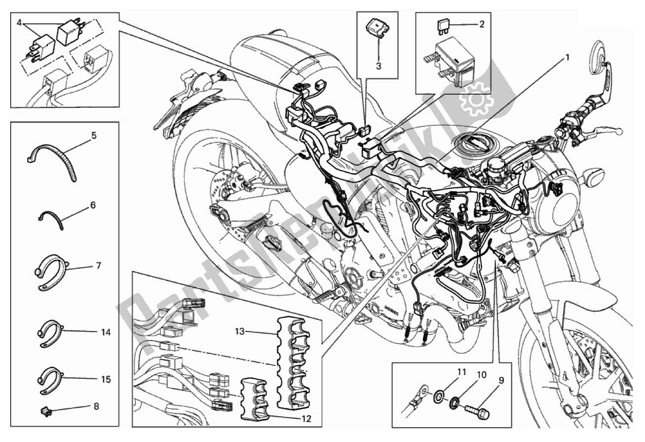 Todas las partes para Arnés De Cableado de Ducati Scrambler 800 2017
