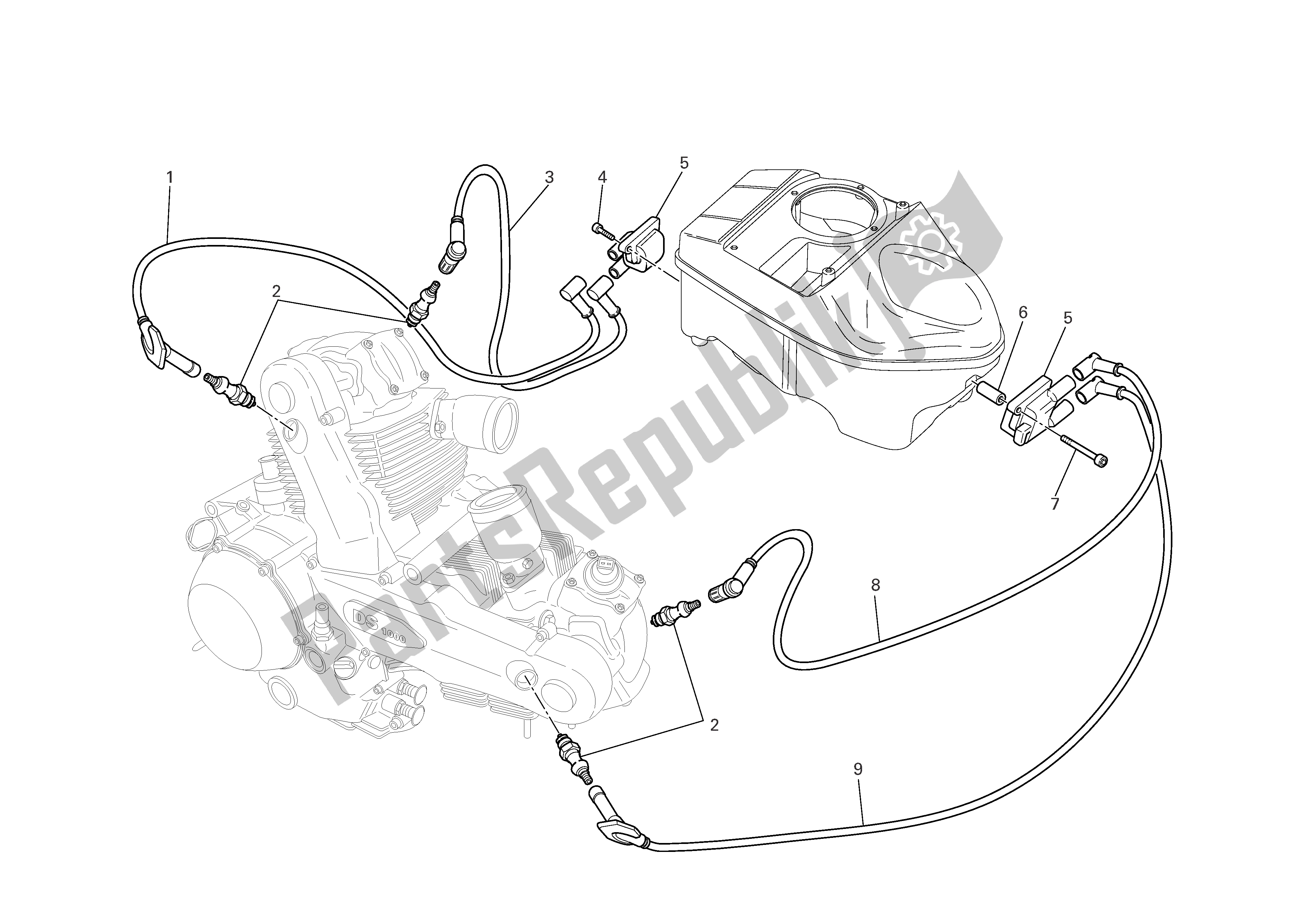 Tutte le parti per il Sistema Elettrico del Ducati Sportclassic Sport 1000 2006