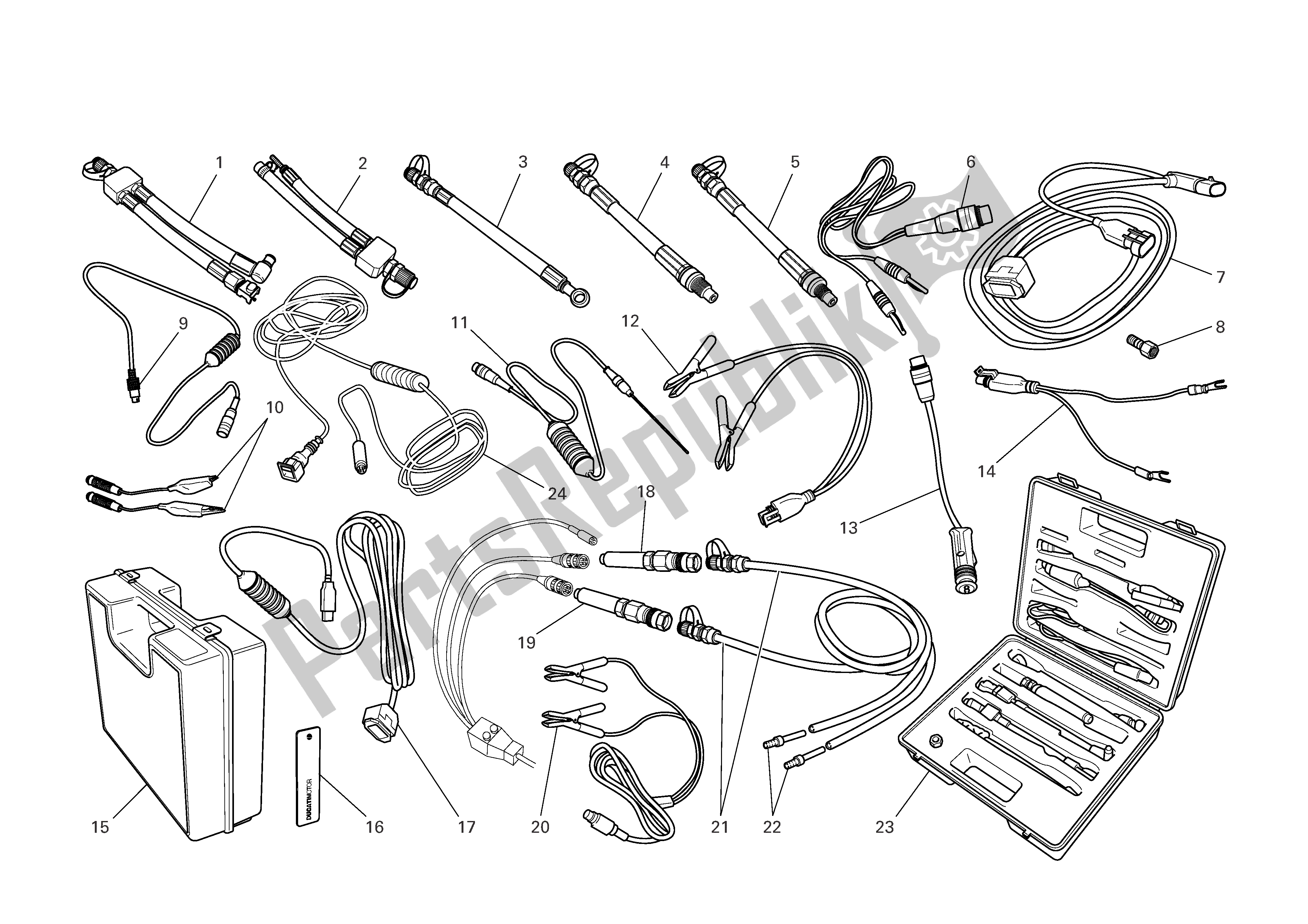 Todas las partes para Taller De Herramientas De Servicio de Ducati Sportclassic Sport 1000 2006