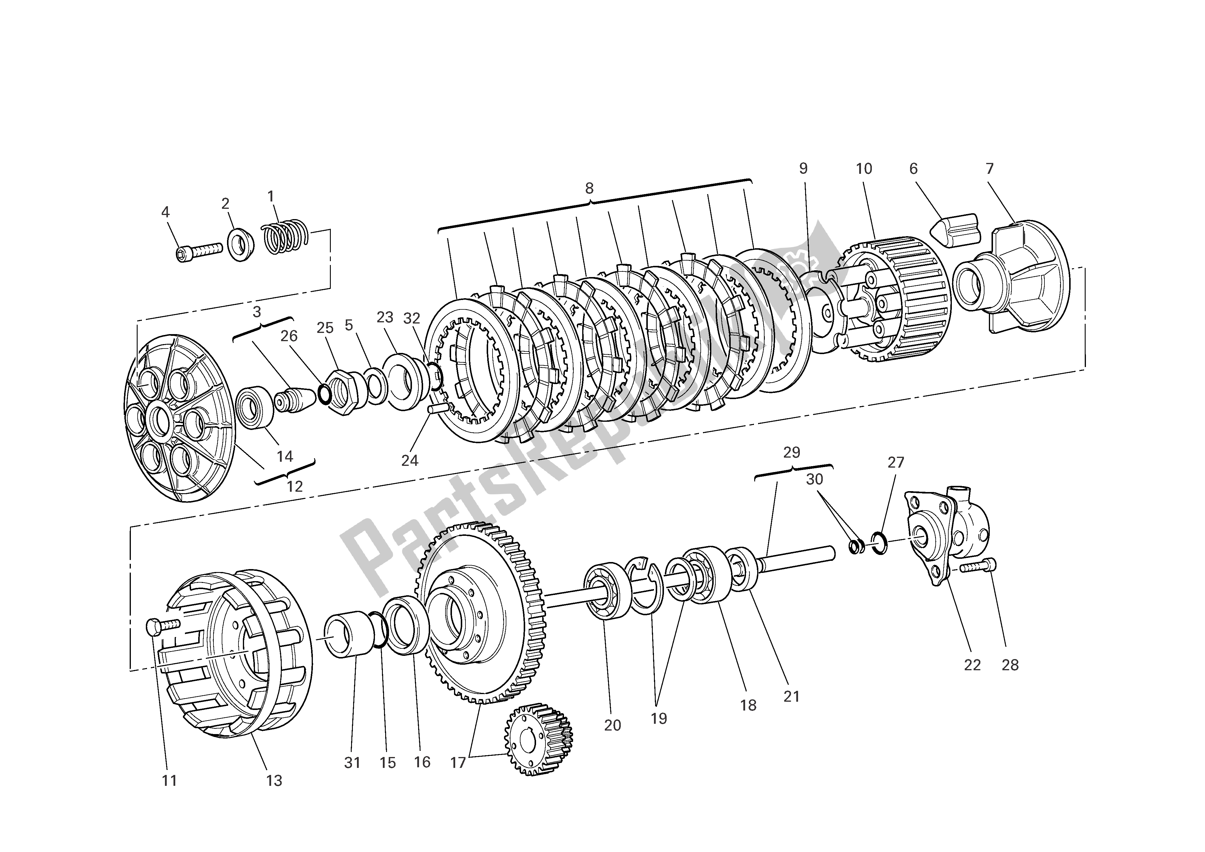 Todas las partes para Embrague de Ducati Sportclassic Sport 1000 2006