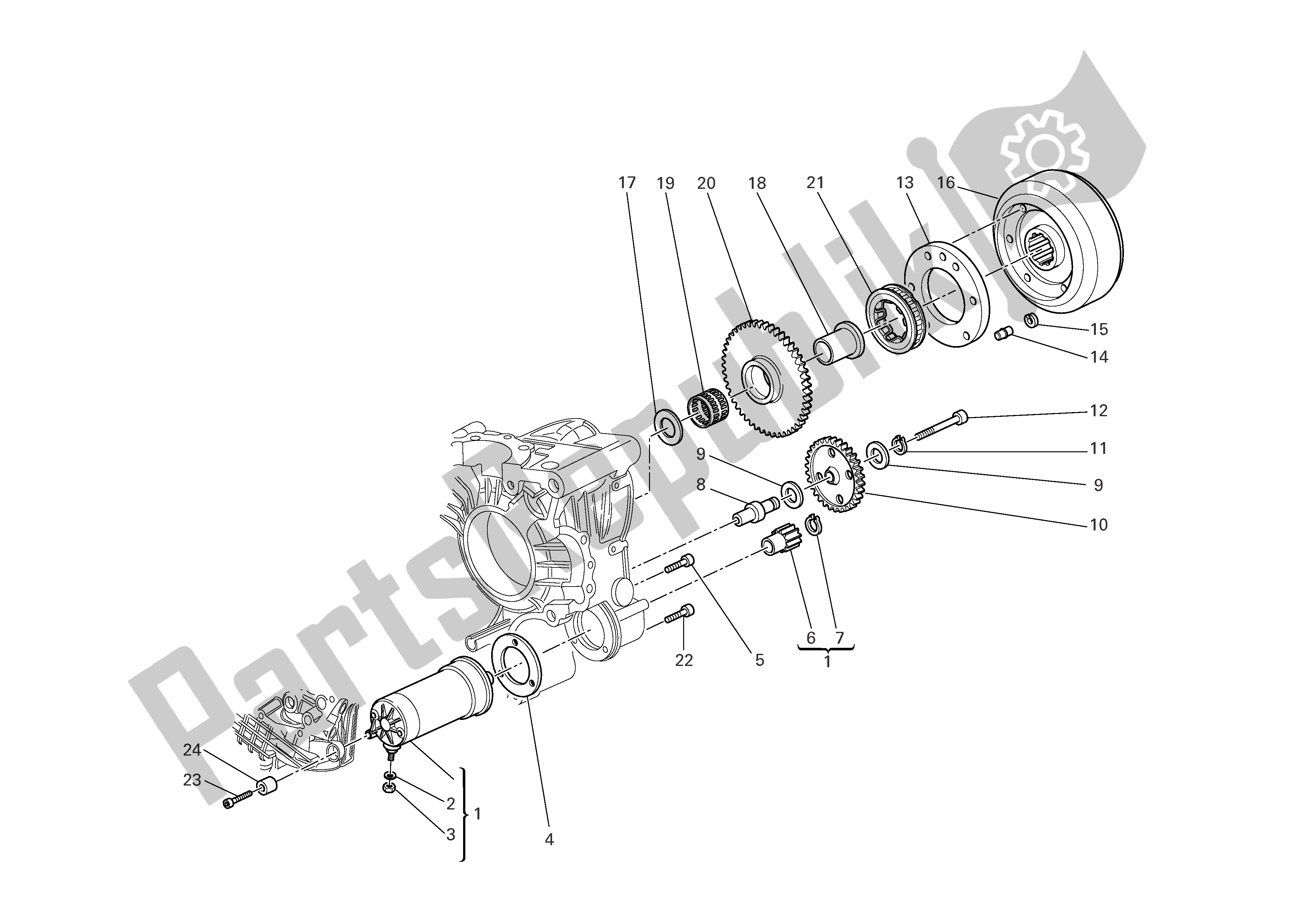 Alle onderdelen voor de Elektrisch Starten En Ontsteken van de Ducati Sportclassic Sport Biposto 1000 2007