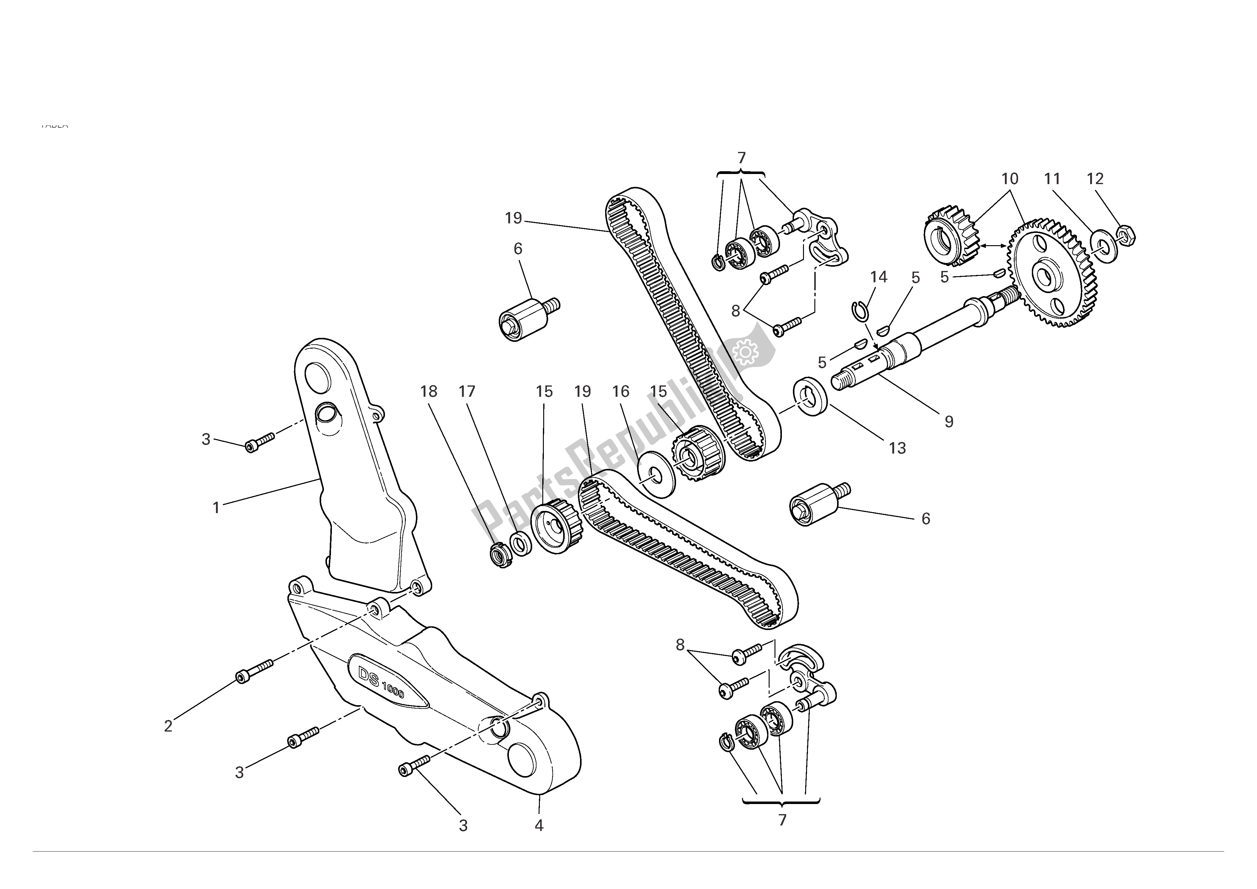 Tutte le parti per il Sistema Di Cronometraggio del Ducati Sportclassic Sport S 1000 2007