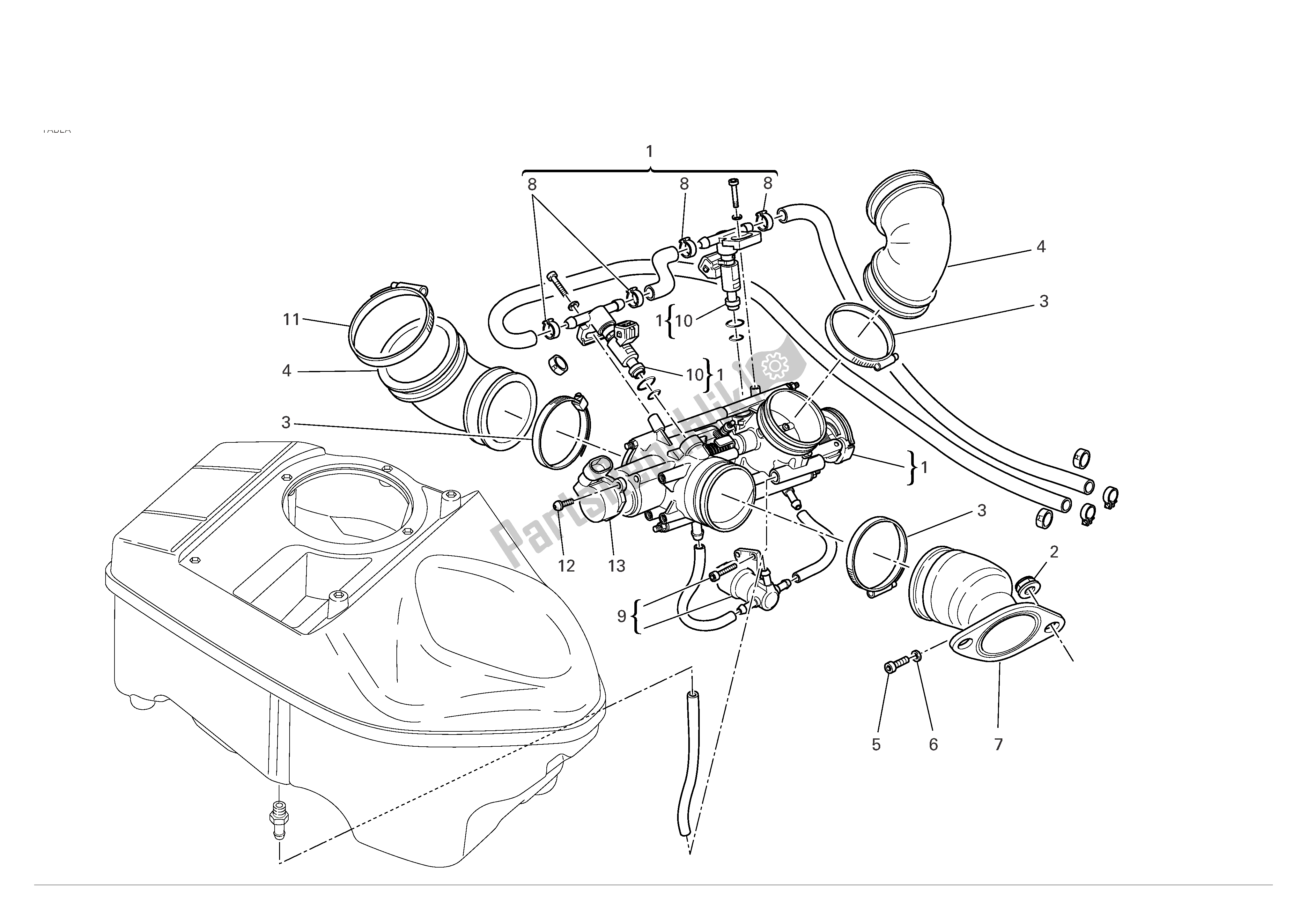 Tutte le parti per il Collettori Di Aspirazione del Ducati Sportclassic Sport S 1000 2007