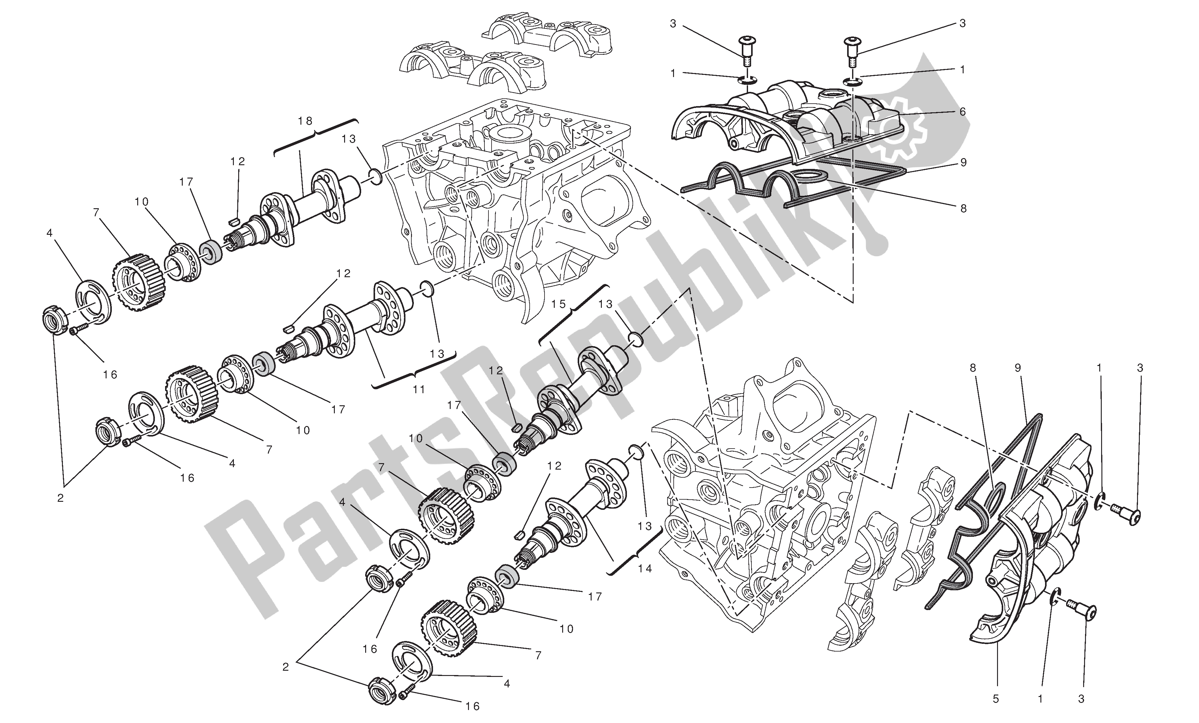 Todas las partes para Cronometraje de Ducati Streetfighter 848 2012