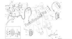 dibujo 024 - sistema de freno delantero [mod: f848] cuadro de grupo