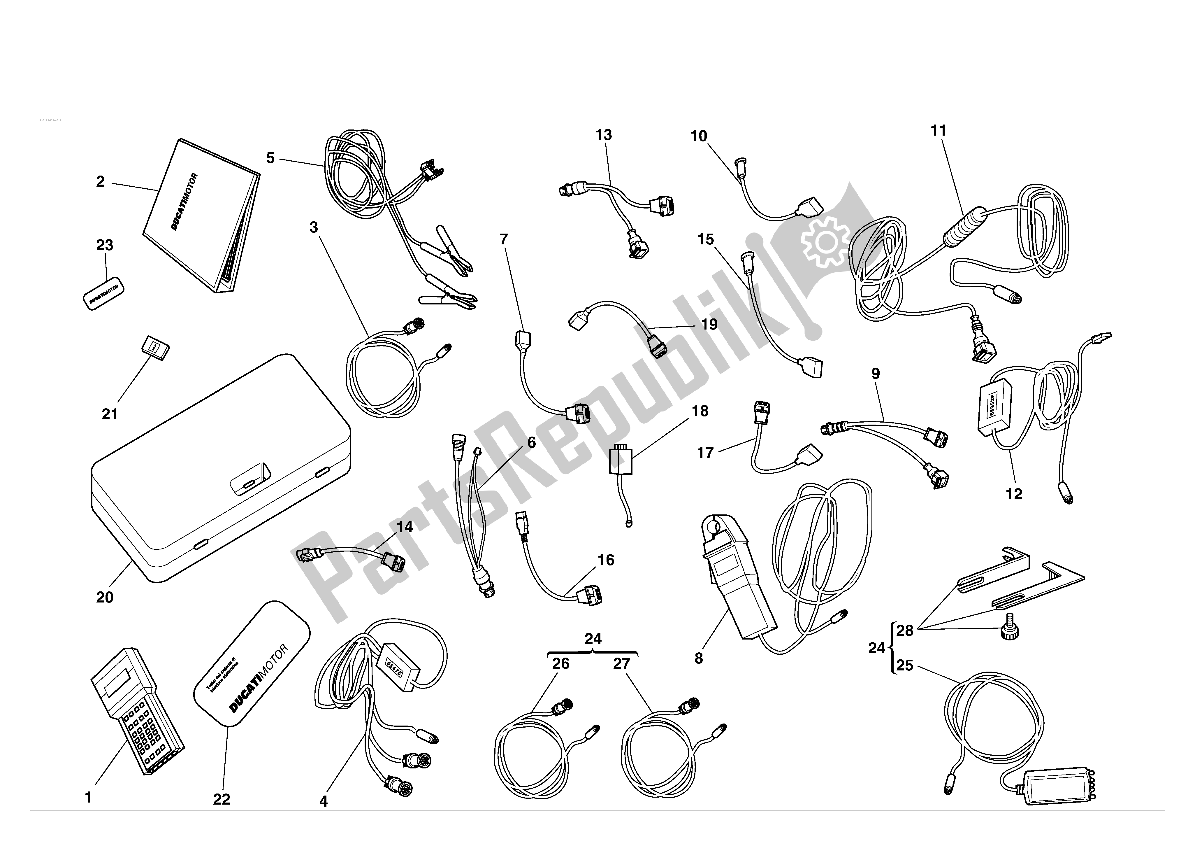 Todas las partes para Diagnostico Testermattesis de Ducati Supersport 1000 2004