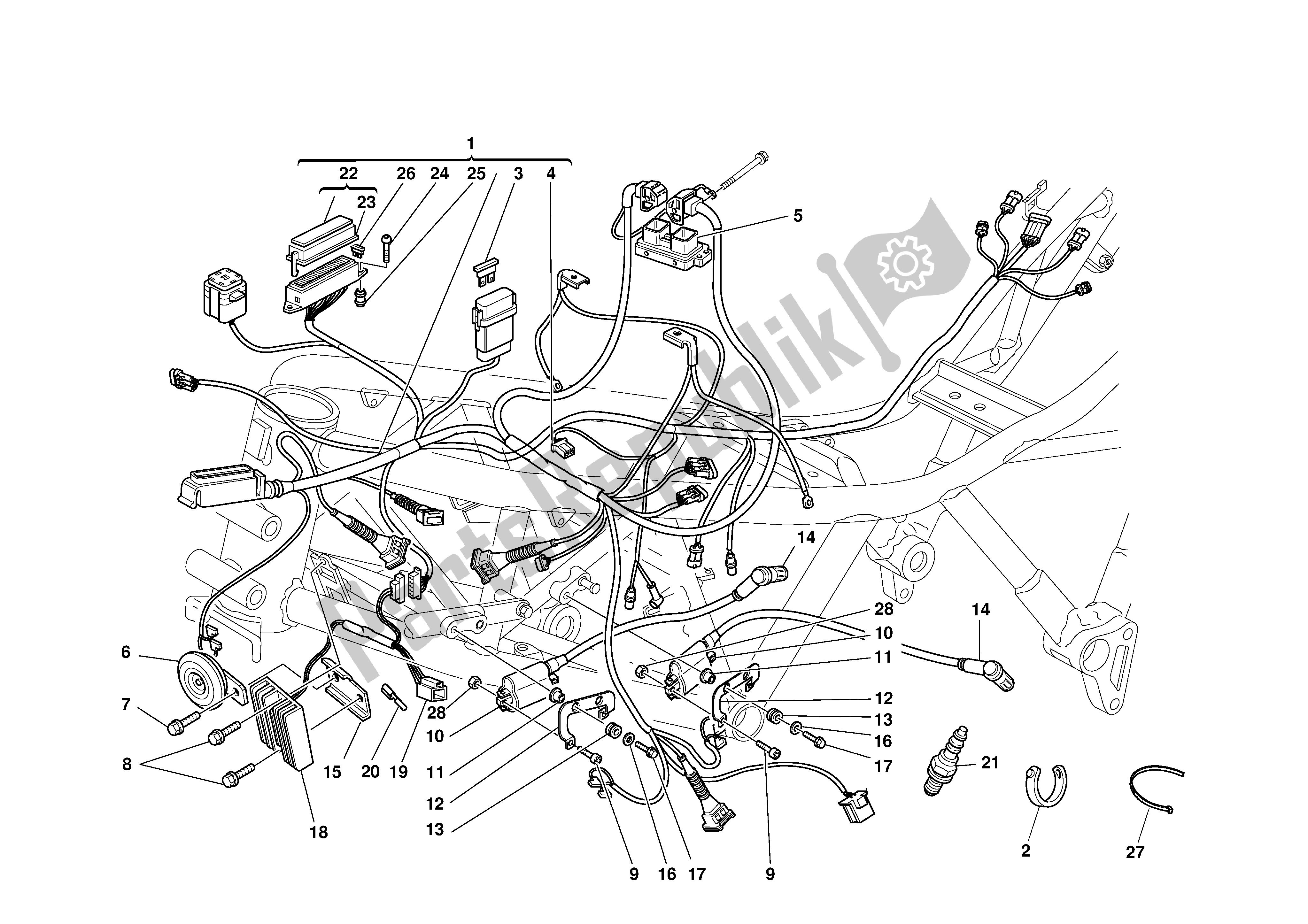 Todas las partes para Sistema Electrico de Ducati Supersport 620 2003