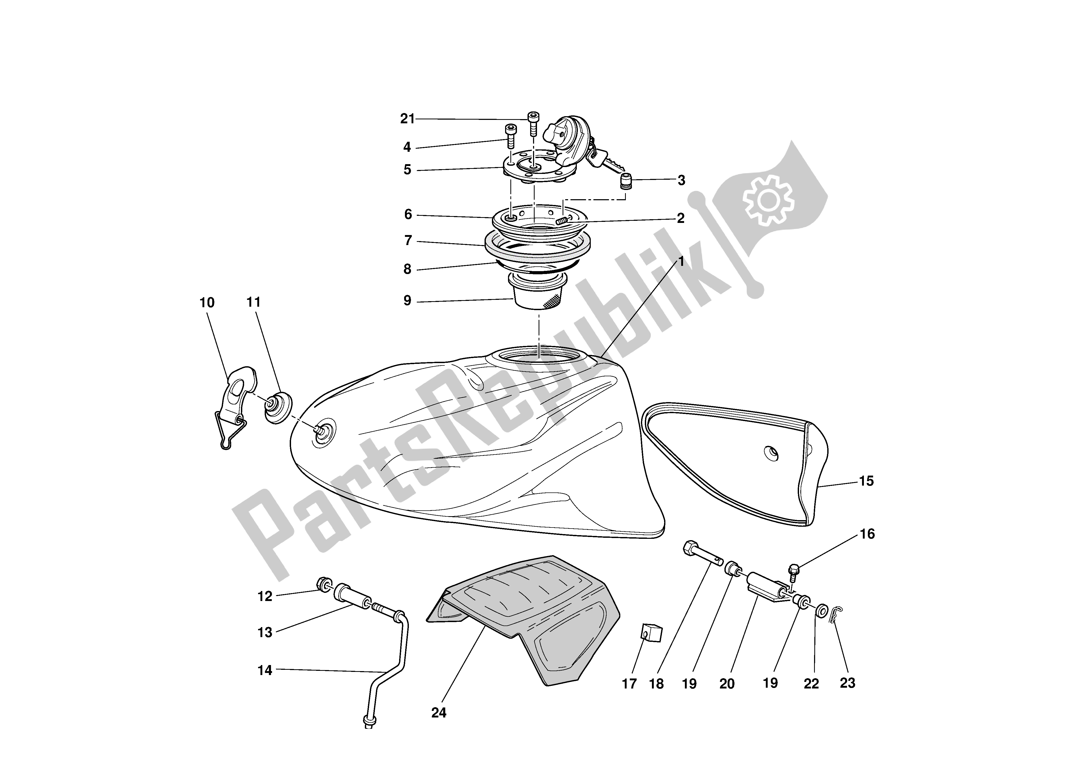 Todas las partes para Depósito De Combustible de Ducati Supersport 620 2003