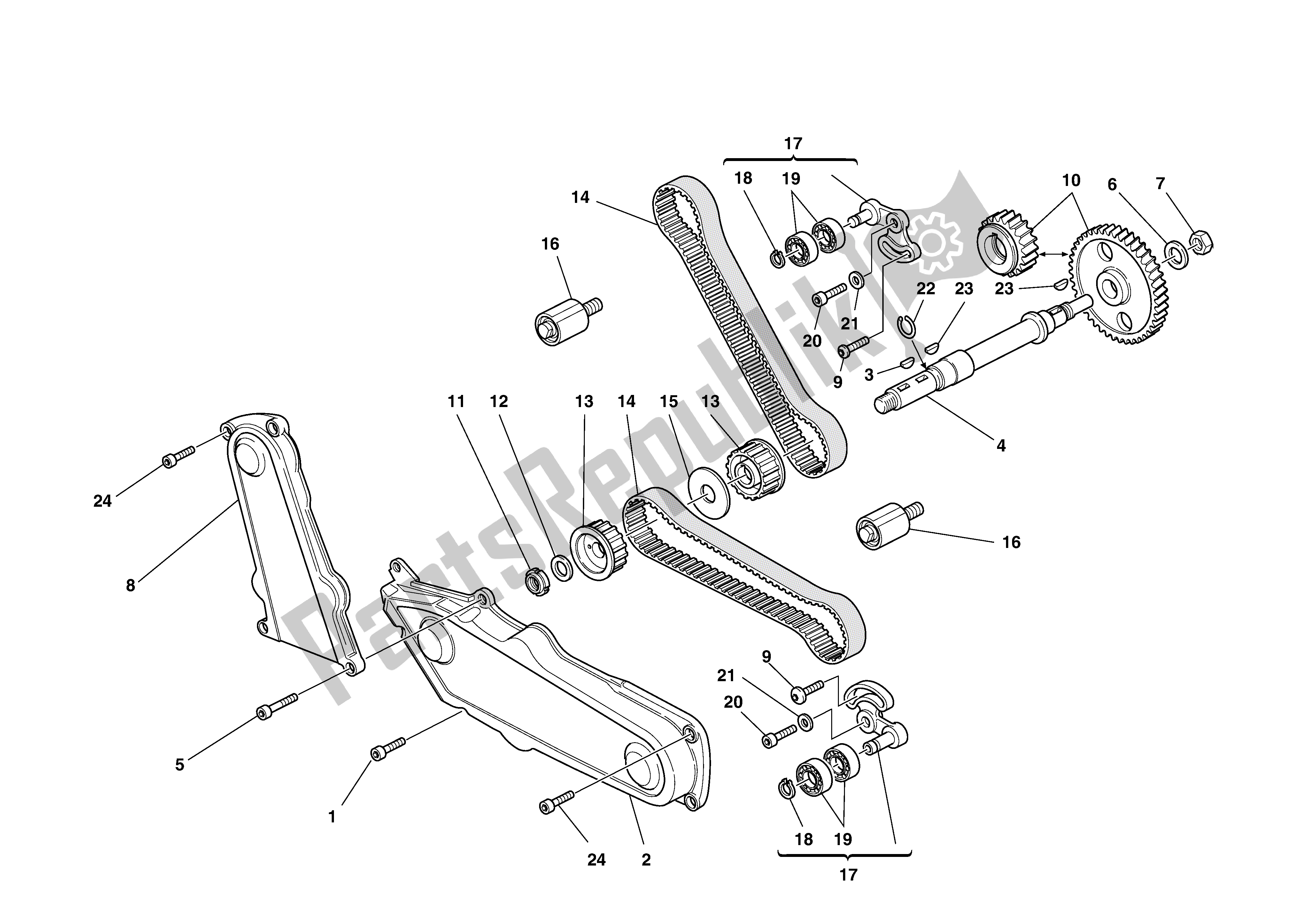 Tutte le parti per il Sincronizzazione del Ducati Supersport 750 2002