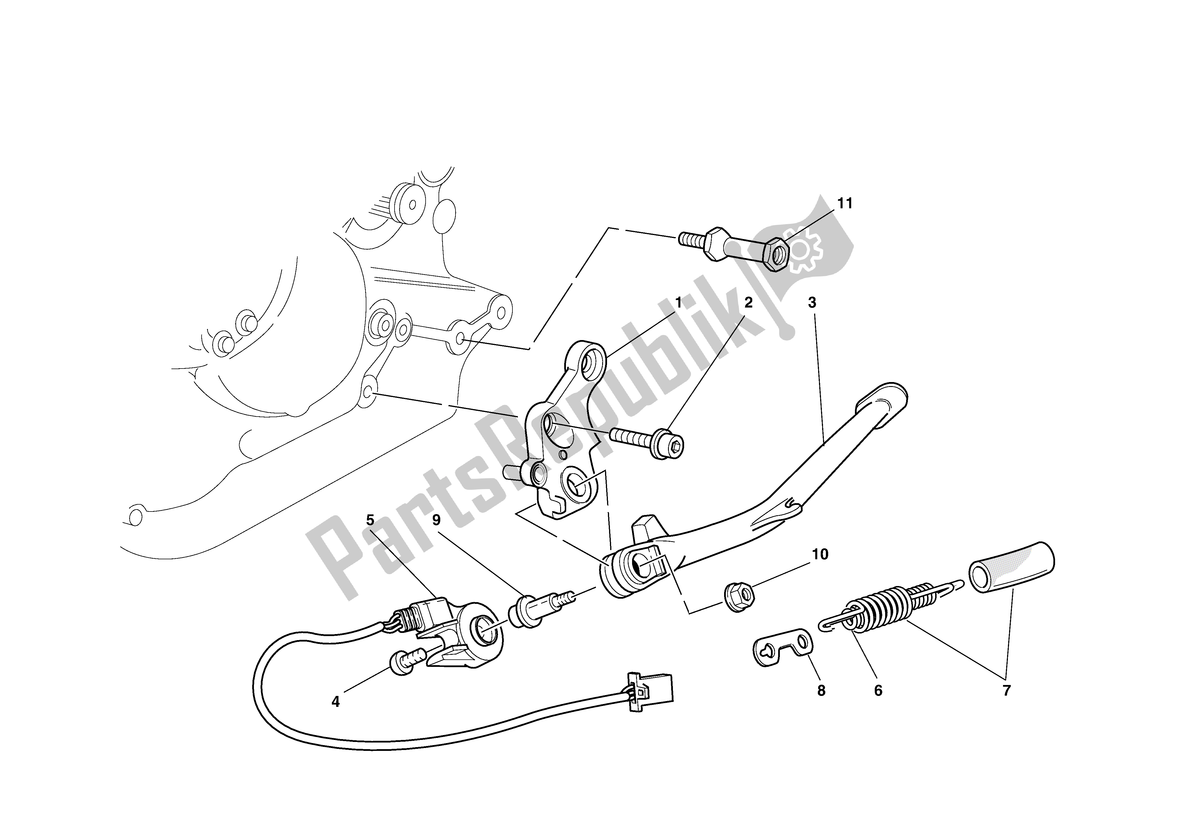 Todas las partes para Stands de Ducati Supersport 750 2002