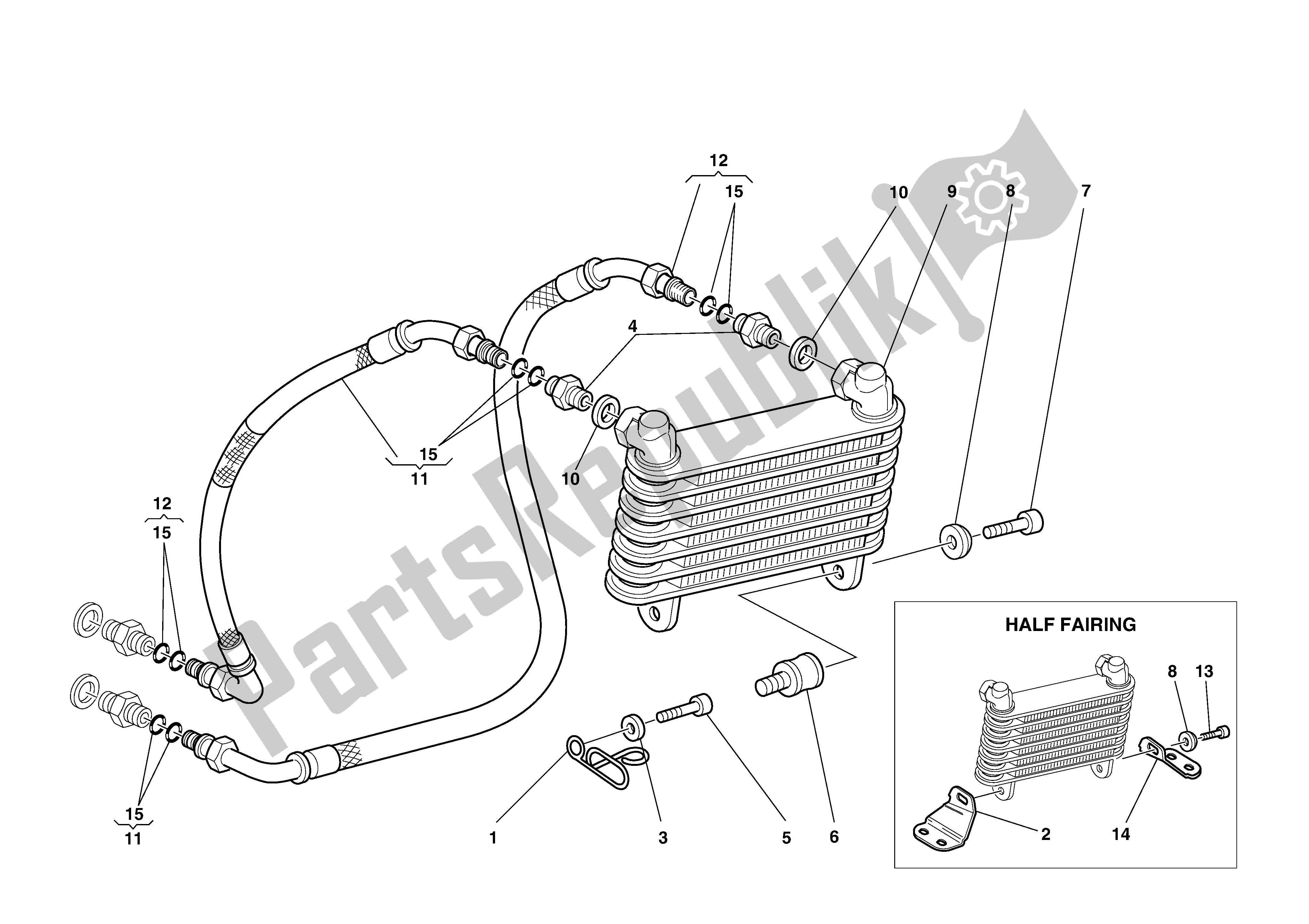 Todas las partes para Enfriador De Aceite de Ducati Supersport 750 2002