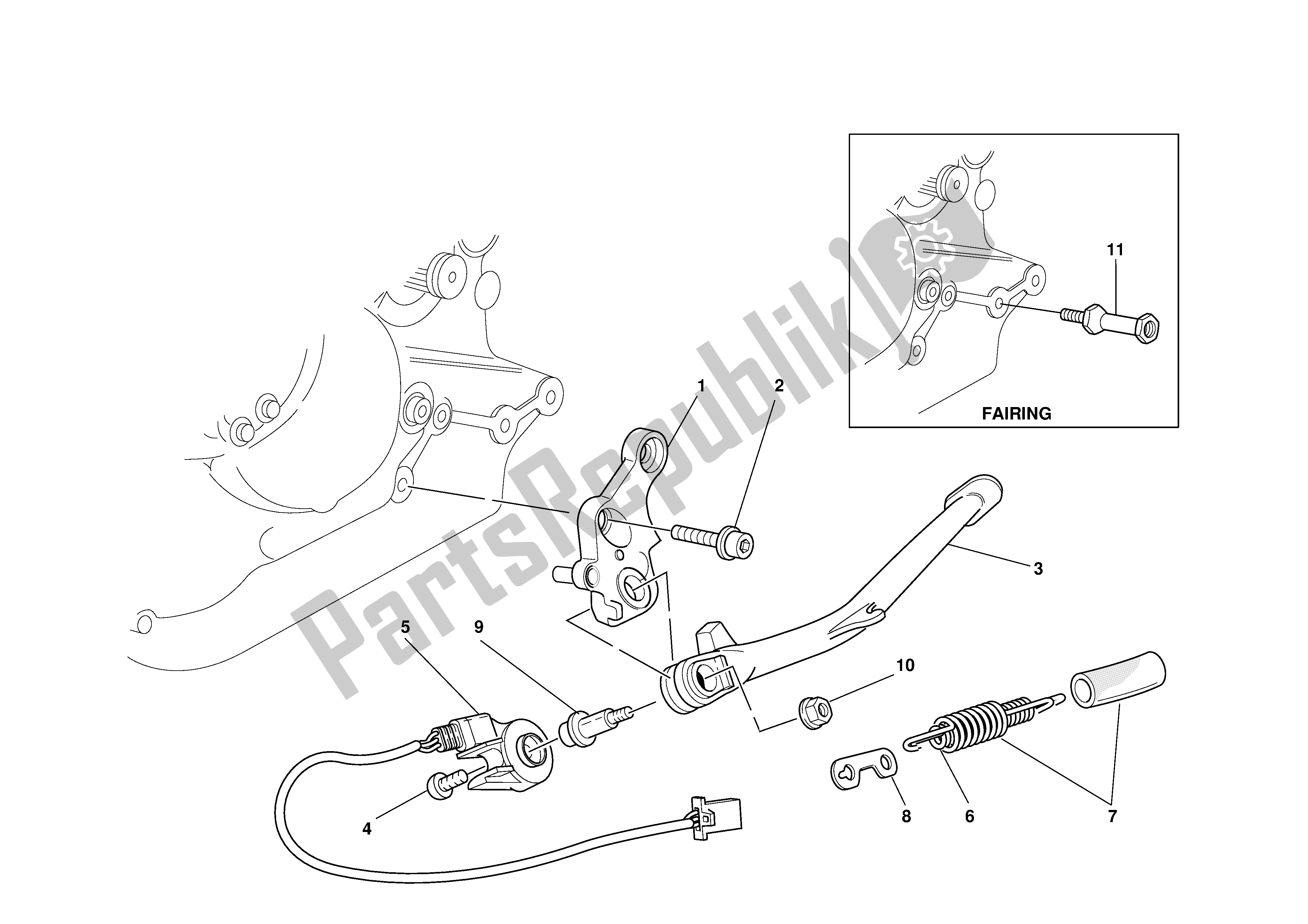 Todas las partes para Stands de Ducati Supersport 800 2003