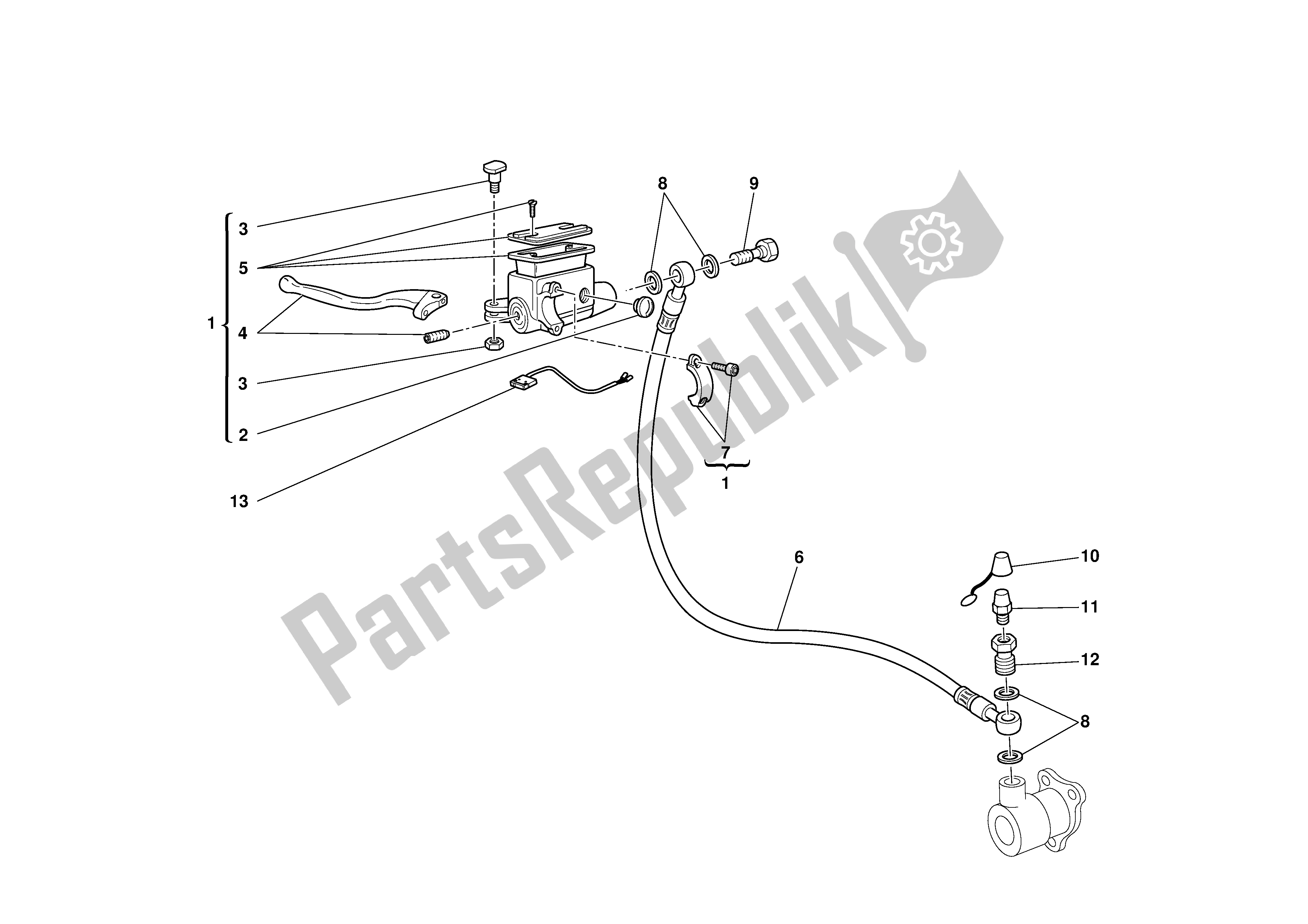 Tutte le parti per il Controllo Della Frizione del Ducati Supersport 800 2003