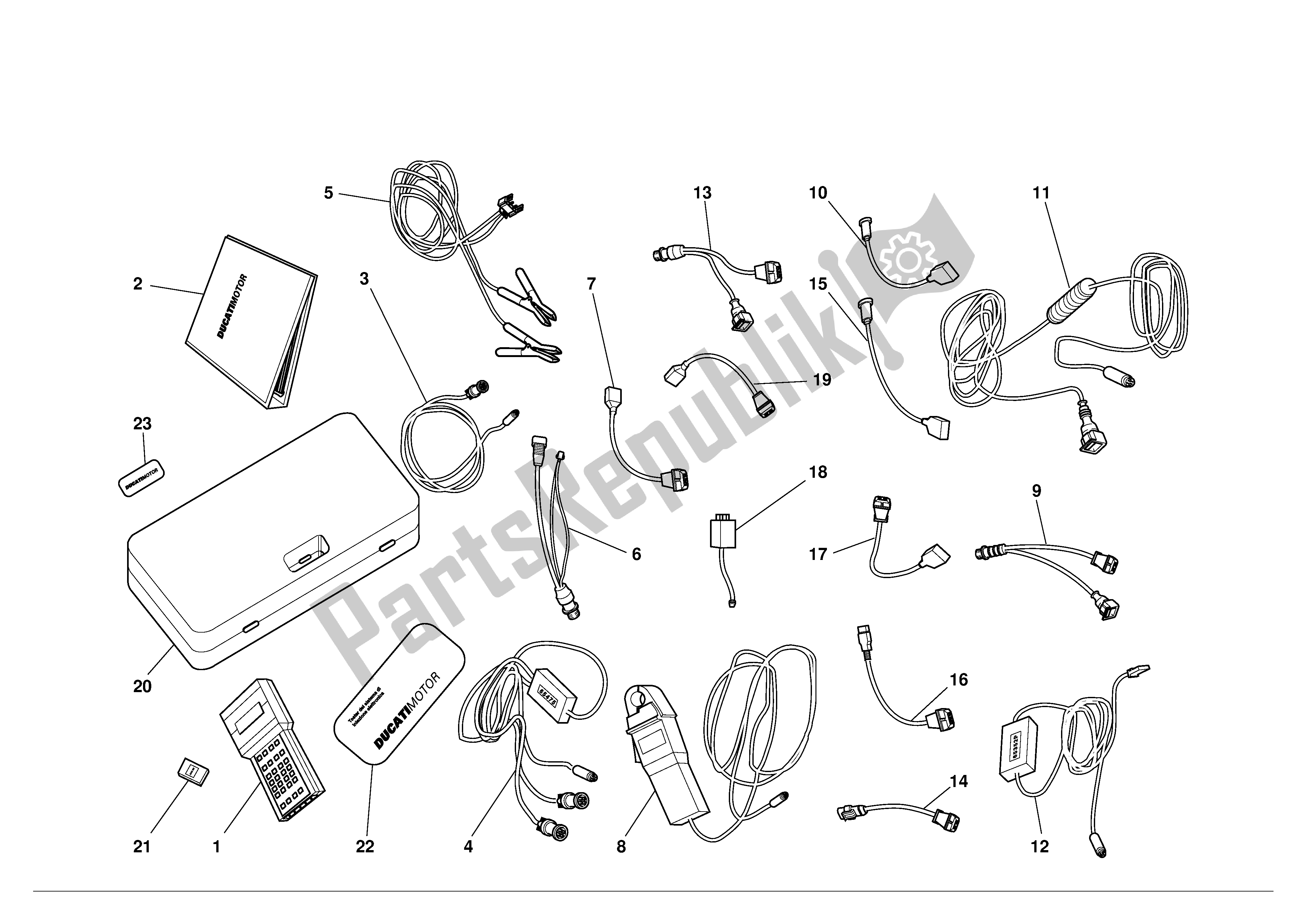 Todas las partes para Diagnostico Testermattesis de Ducati Supersport 900 2001