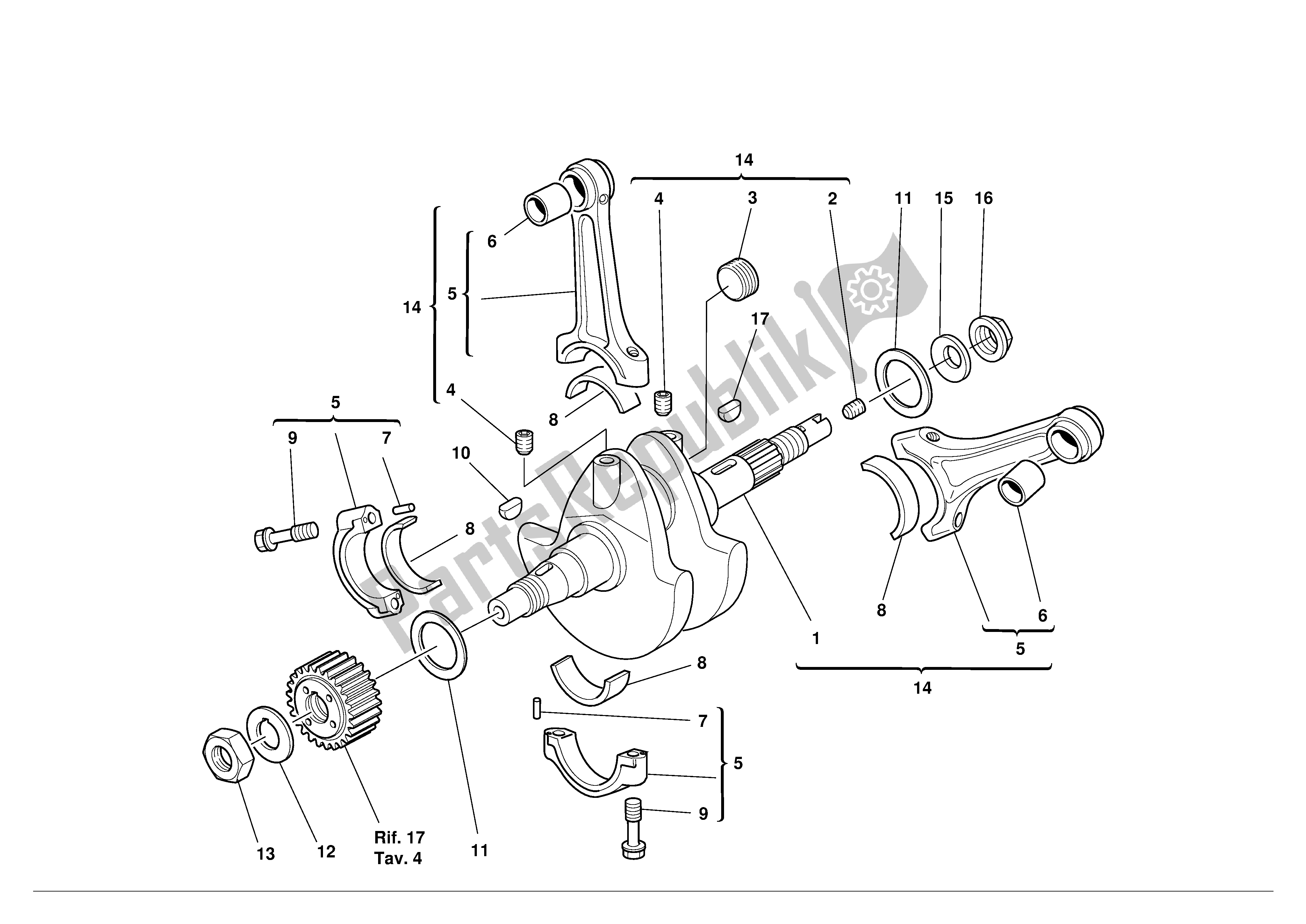 Todas las partes para Cigüeñal de Ducati Supersport 900 2001