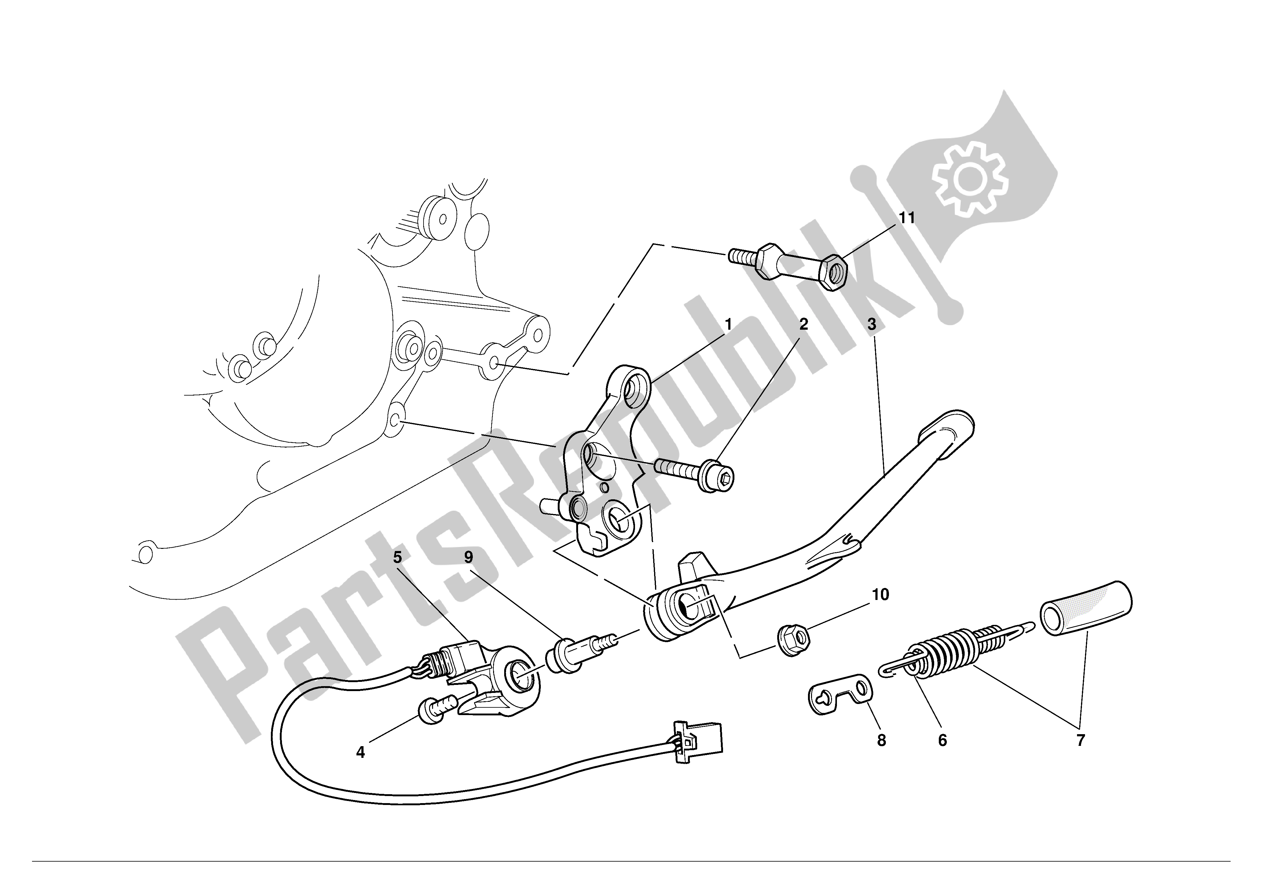 Toutes les pièces pour le Des Stands du Ducati Supersport 900 2001