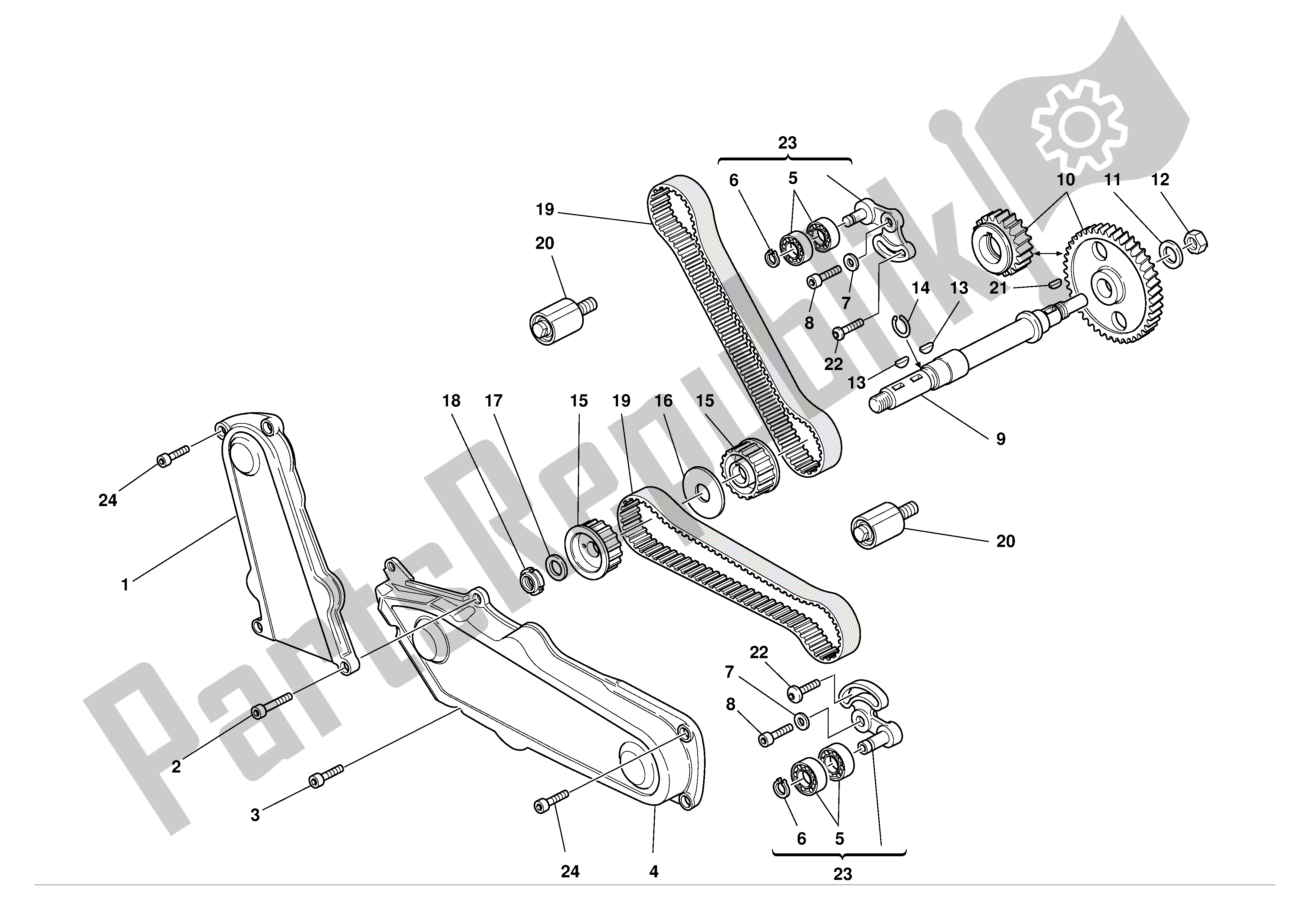 Tutte le parti per il Sincronizzazione del Ducati Supersport 900 2002