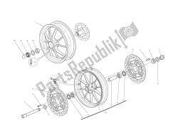 Front and rear wheels