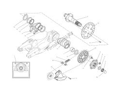 REAR WHEEL AXLE