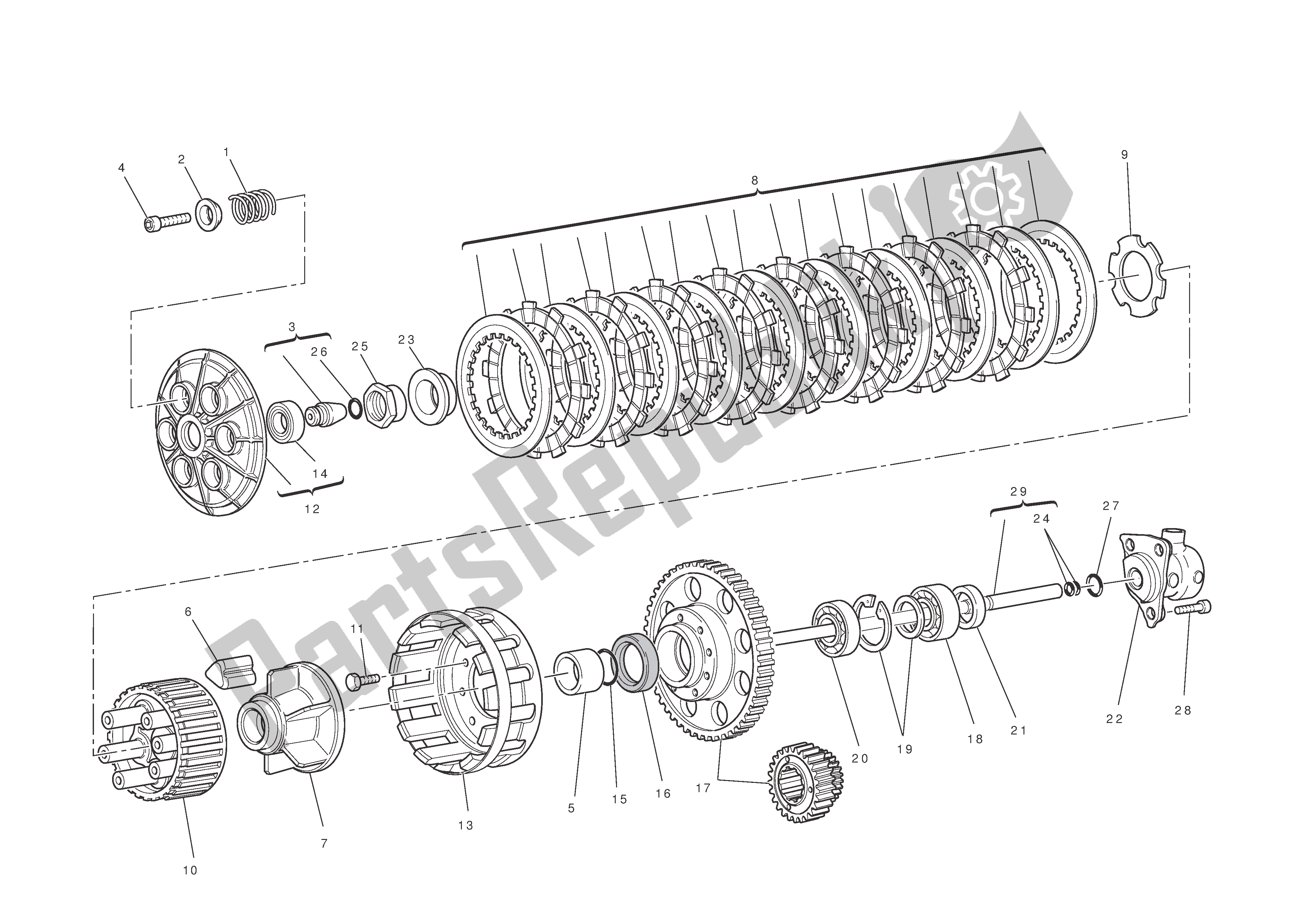 Todas las partes para Embrague de Ducati Streetfighter S 1100 2010