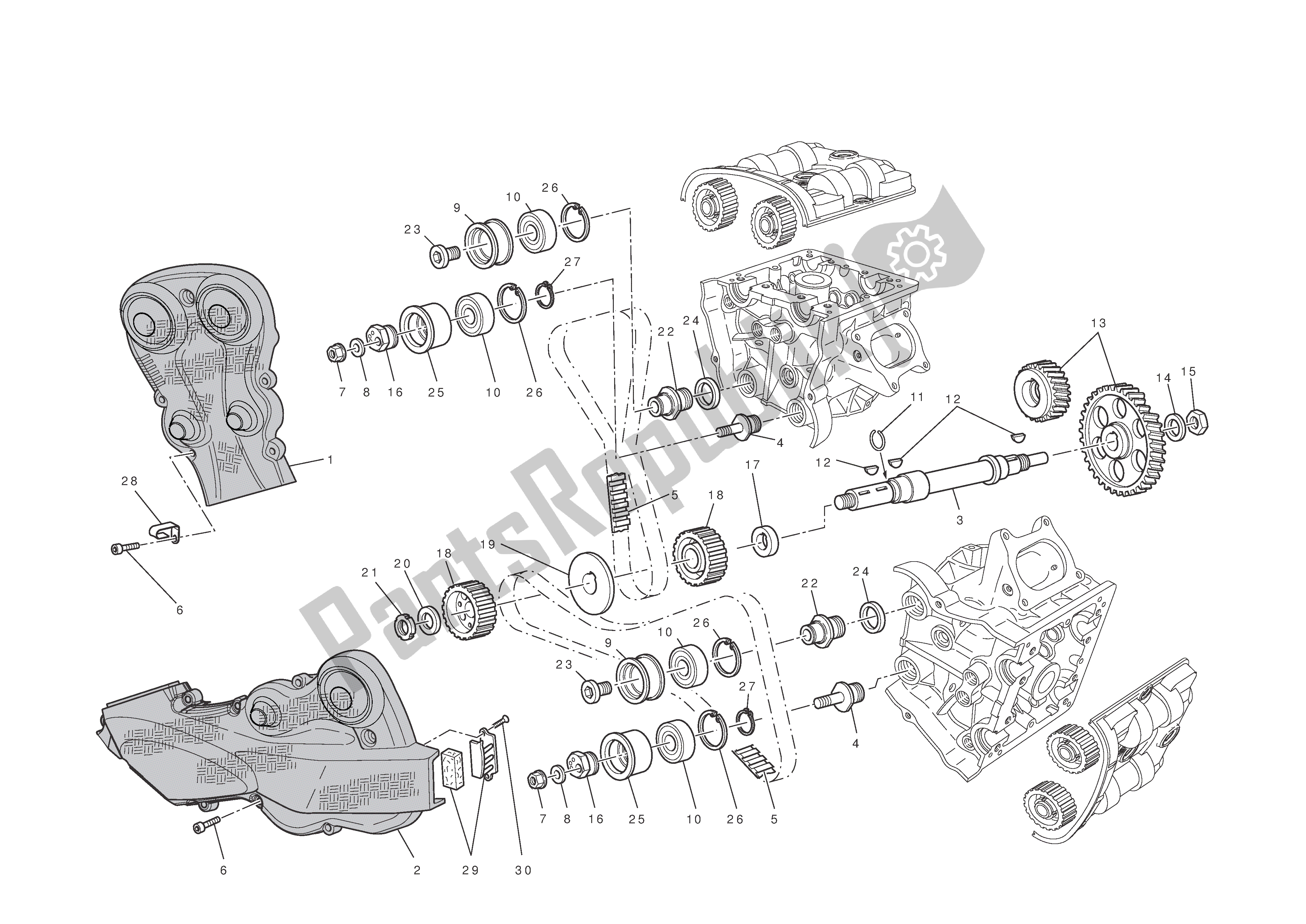 Todas las partes para Sistema De Cronometraje de Ducati Streetfighter S 1100 2010