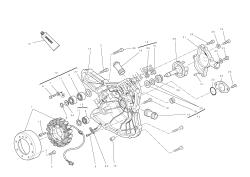 Water pump-altr-sidecrnkcse cover