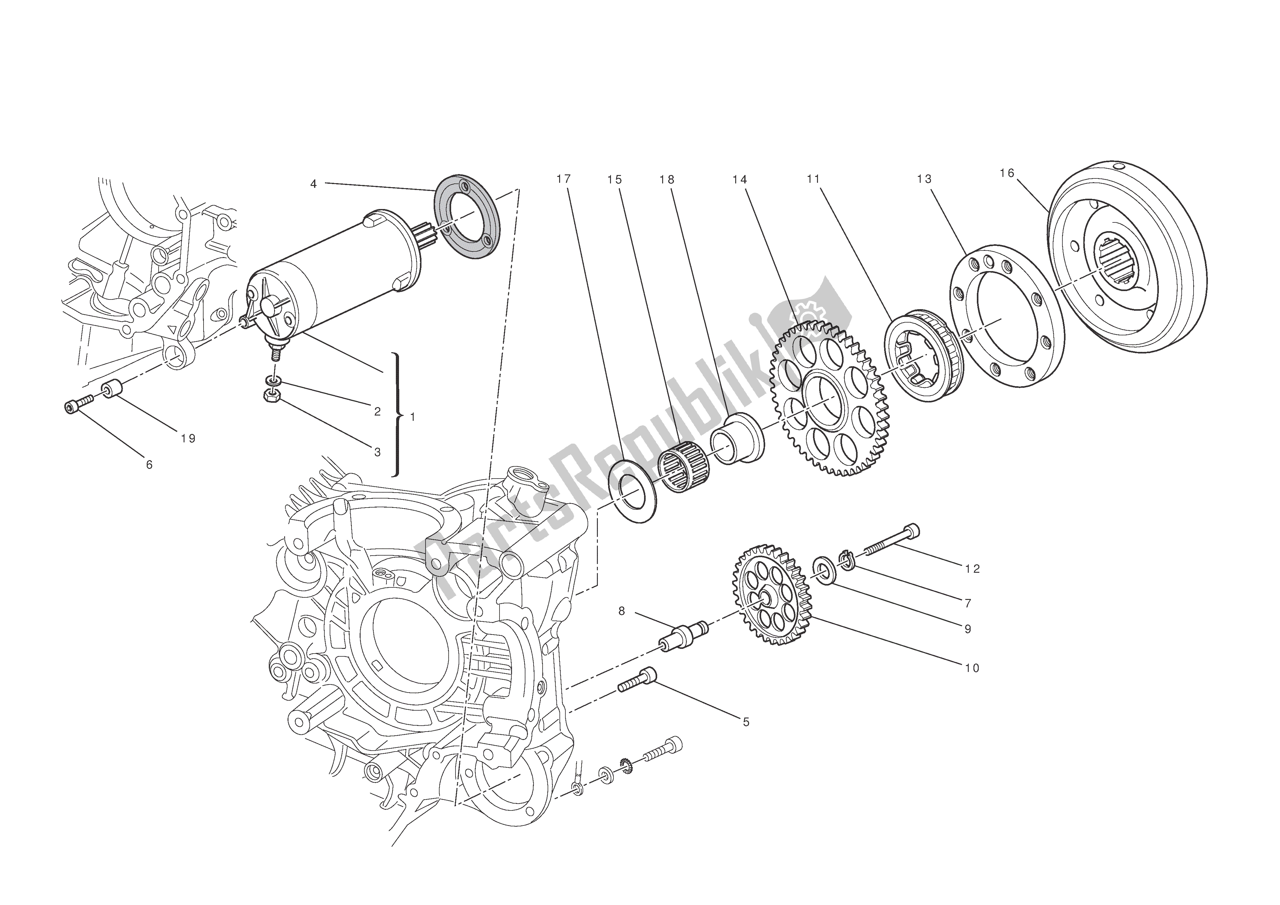 Todas las partes para Arranque Eléctrico Y Encendido de Ducati Streetfighter S 1100 2010