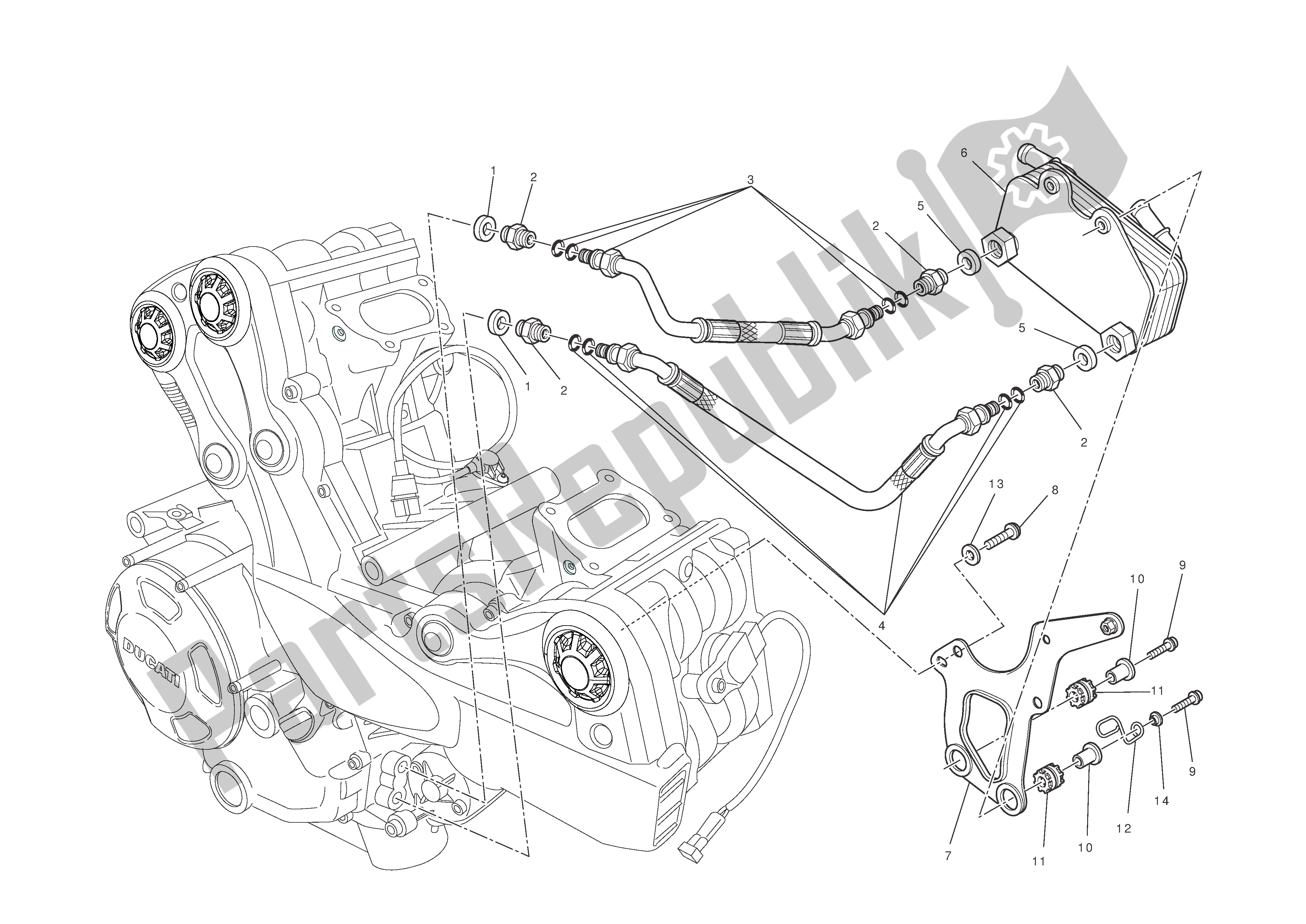 Todas las partes para Intercambiador De Calor de Ducati Streetfighter S 1100 2010