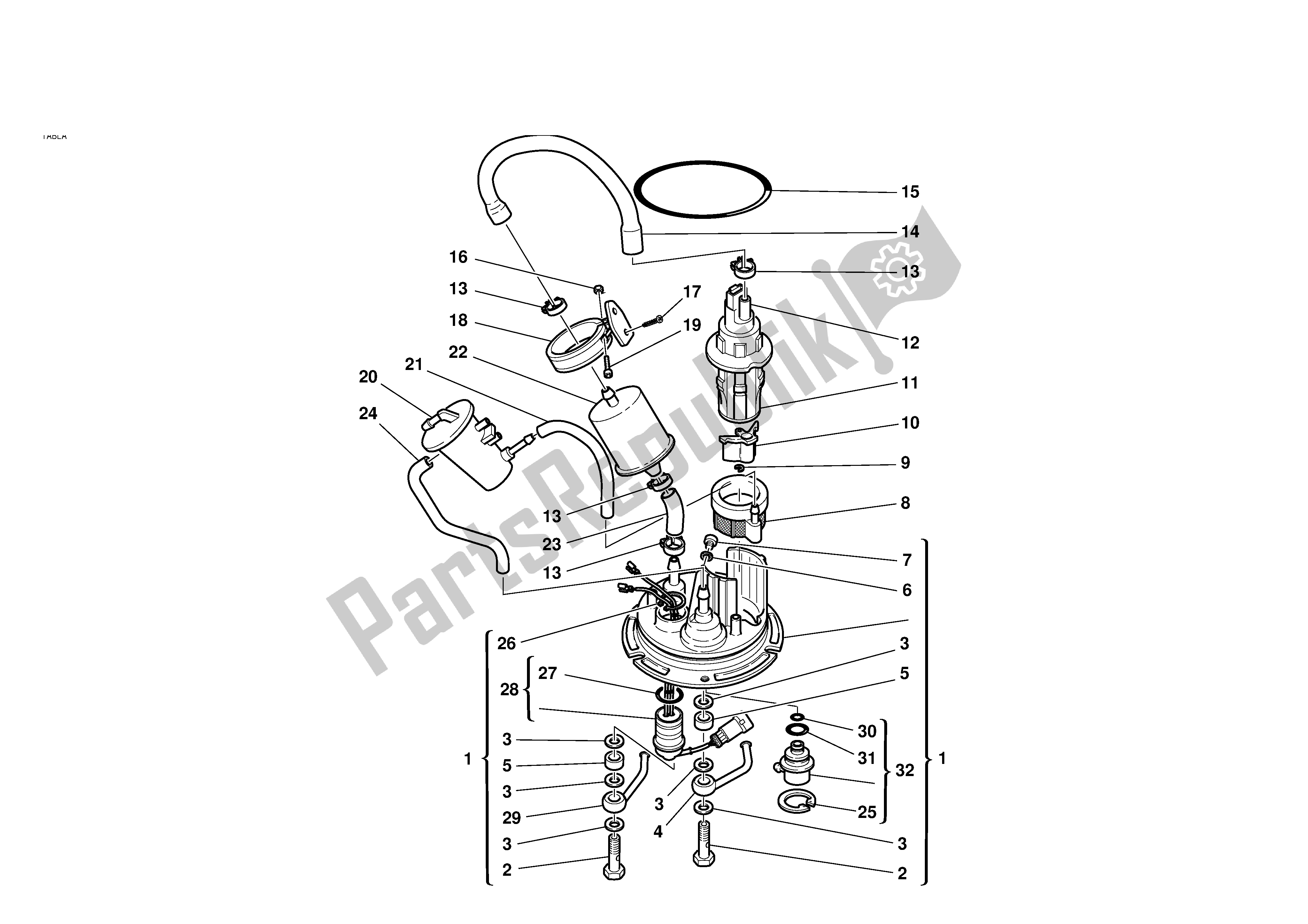 Todas las partes para Sistema De Combustible de Ducati Sporttouring 2 944 2001